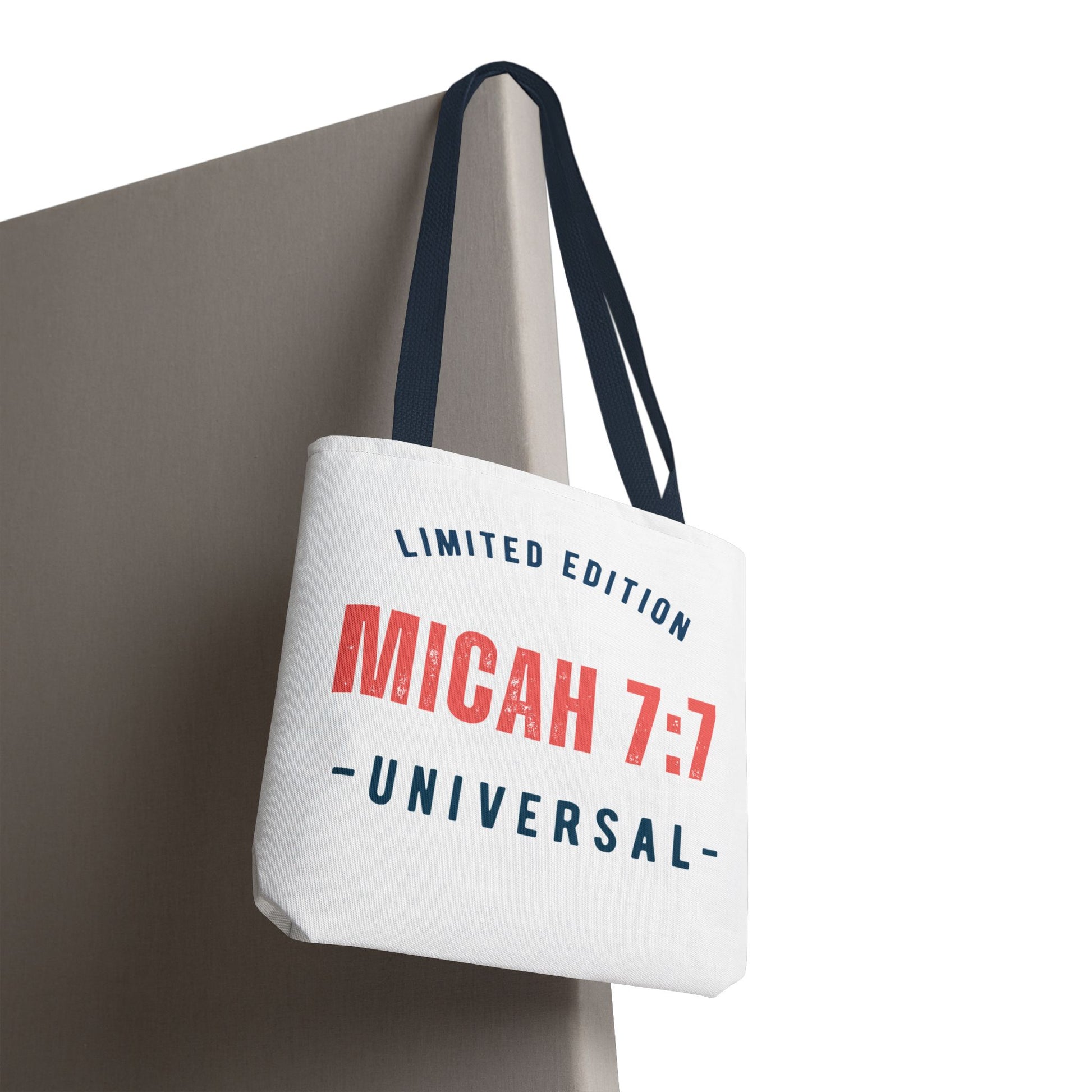 Limited Edition Inspirational Tote Bag - Micah 7:1, Motivational Carryall, Christian Gift, Everyday Tote, Reusable Shopping Bag