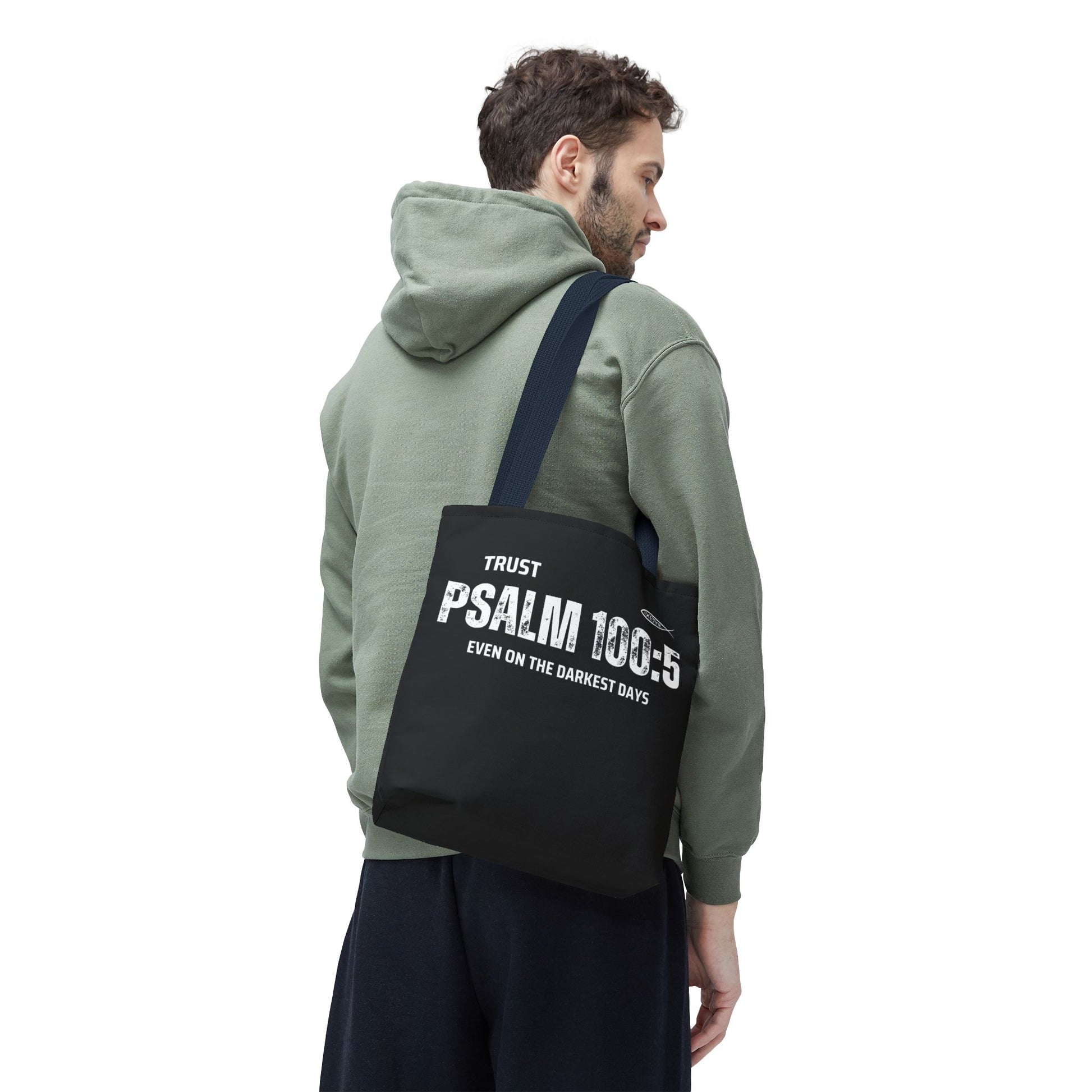 Trust Psalm 100:5 Inspirational Tote Bag, Motivational Shopping Bag, Faith-Based Gift, Christian Bag, Everyday Use Tote