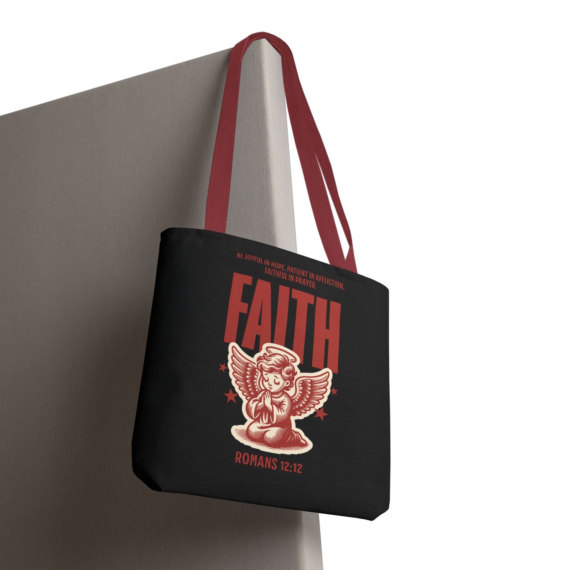 Faith-Inspired Tote Bag, Religious Shopping Bag, Gift for Believers, Motivational Daily Bag, Christian Faith Tote