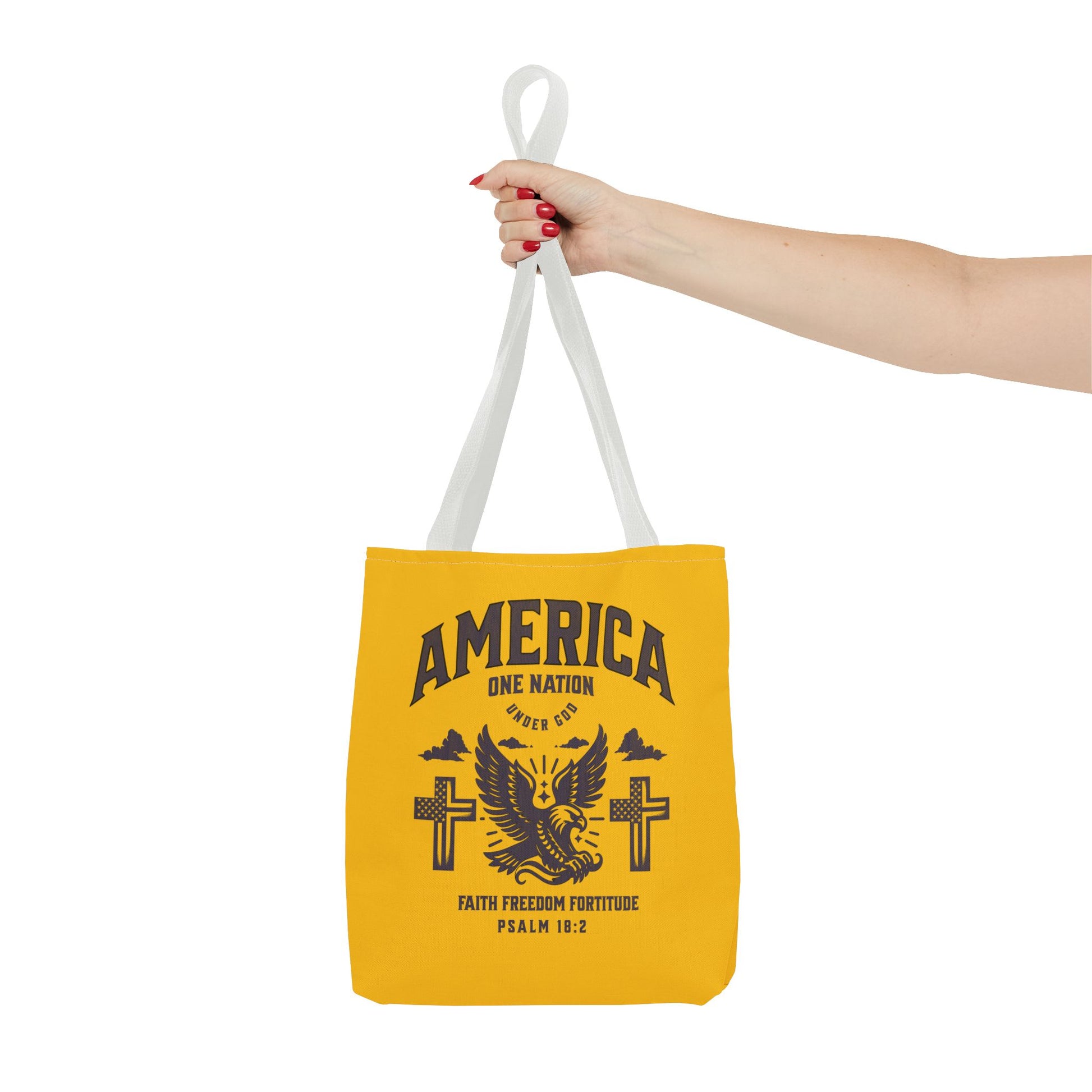 ⭐ America Faith Tote Bag – Bold Patriotic & Faith Statement