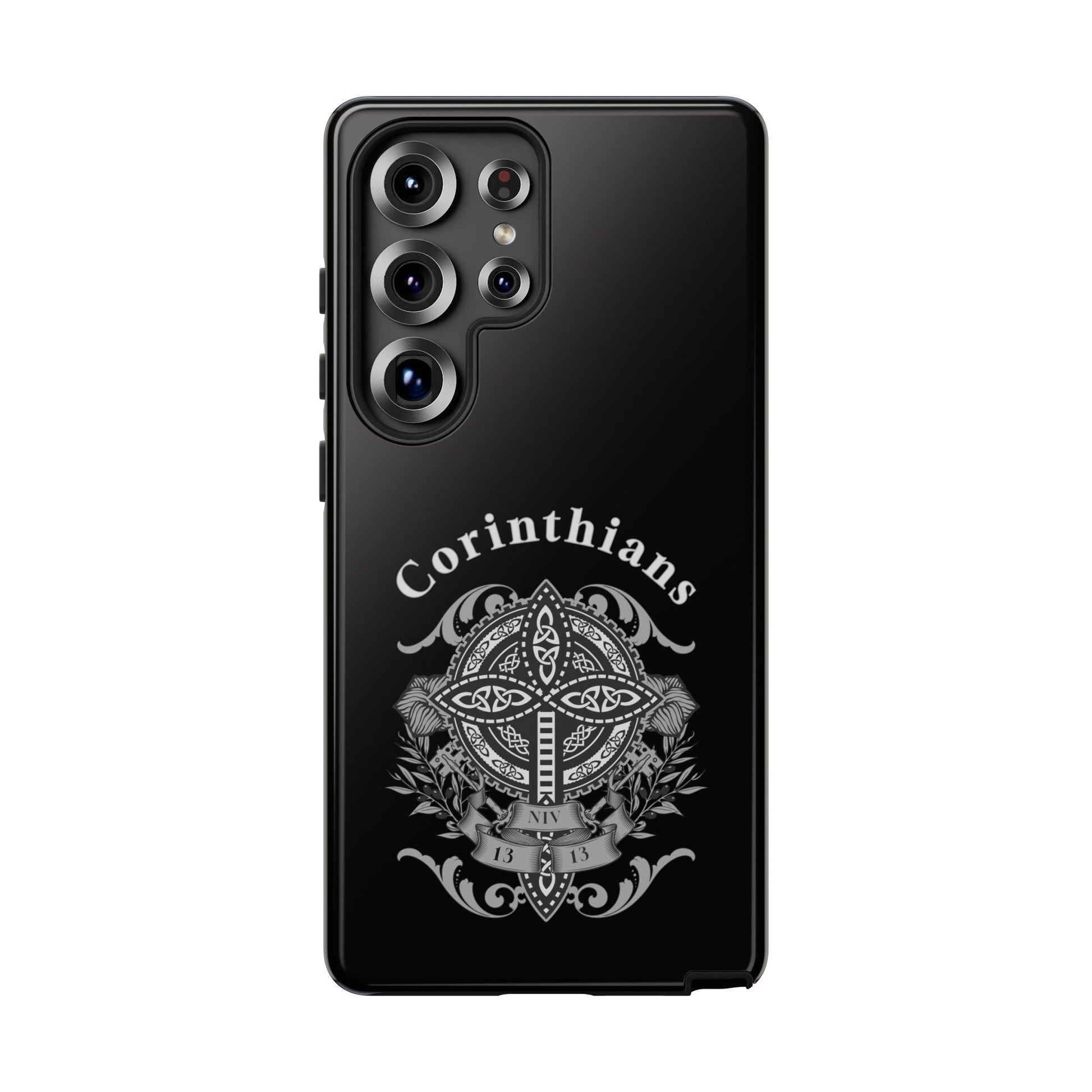 Corinthians Tough Case: Durable Phone Protection, Christian Gift, Unique Design, Trendy Accessory, Faith-Based Style