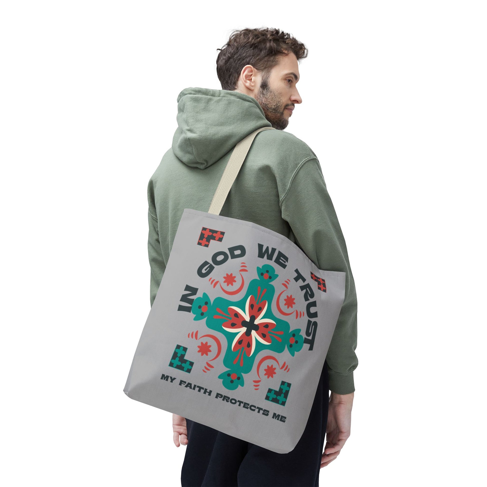Faith-Inspired Tote Bag, Spiritual Shopper, Inspirational Gift, Religious Tote, Christian Accessory, Everyday Use