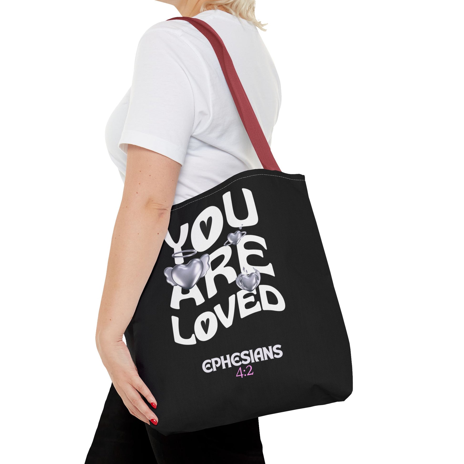 ⭐ "You Are Loved" Tote Bag – Ephesians 4:2