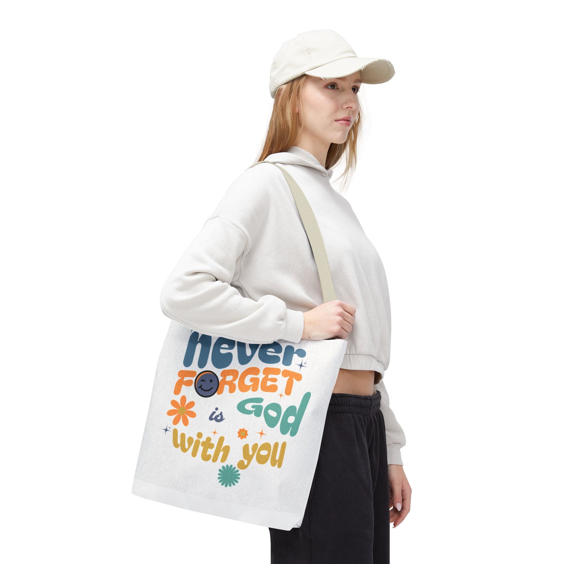 ⭐ Never Forget Tote Bag – Deuteronomy 31:6