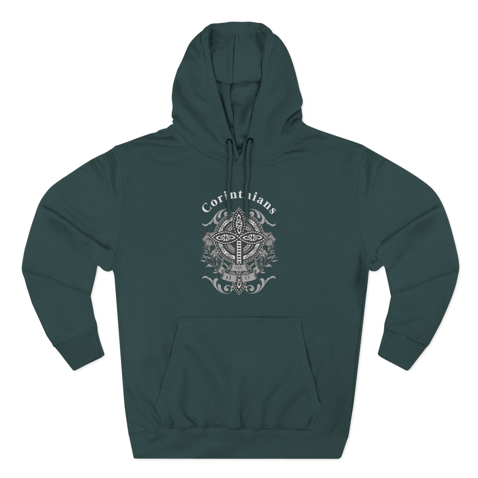 ⭐ Faith &amp; Resilience Christian Hoodie – Corinthians 1:13