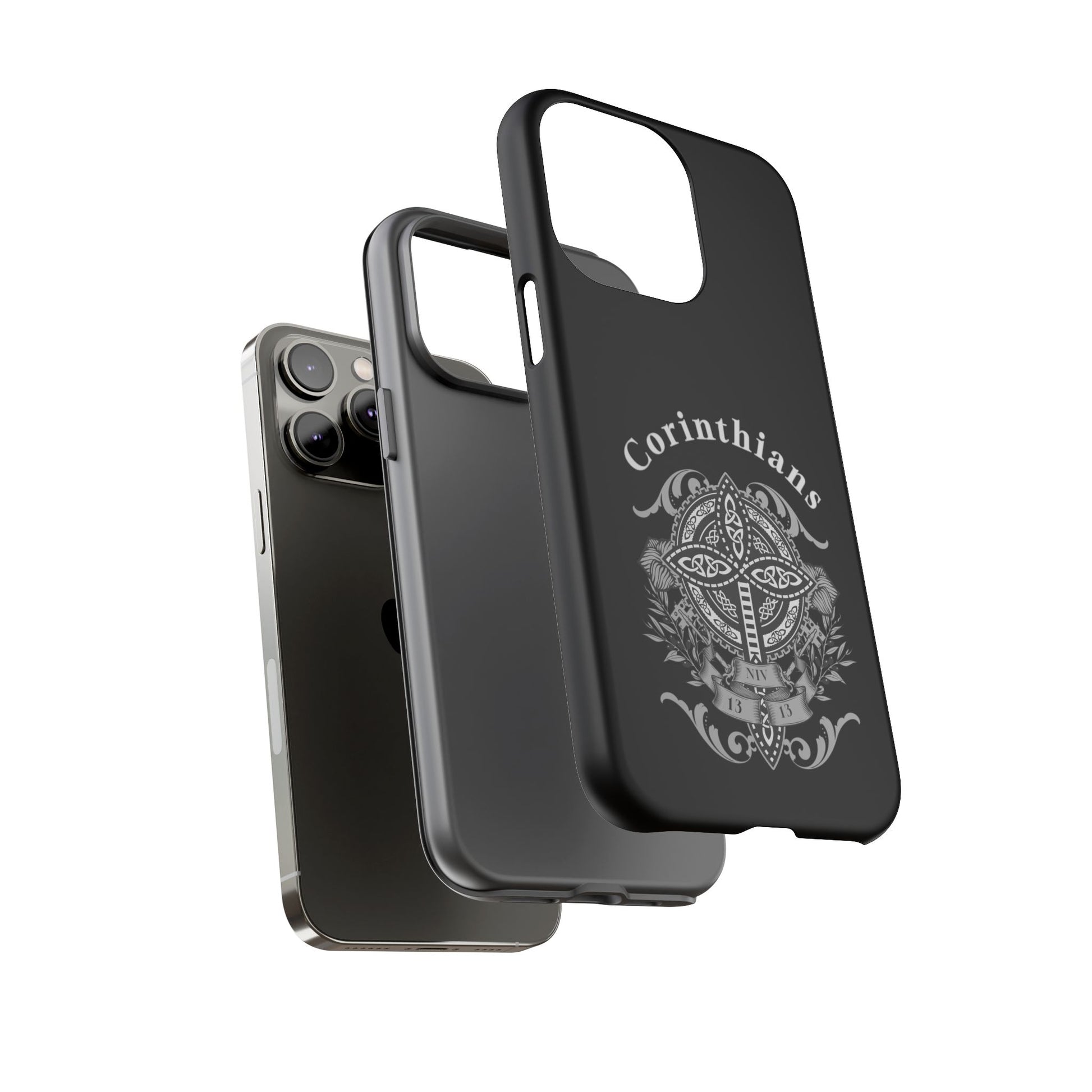 Corinthians Tough Case: Durable Phone Protection, Christian Gift, Unique Design, Trendy Accessory, Faith-Based Style