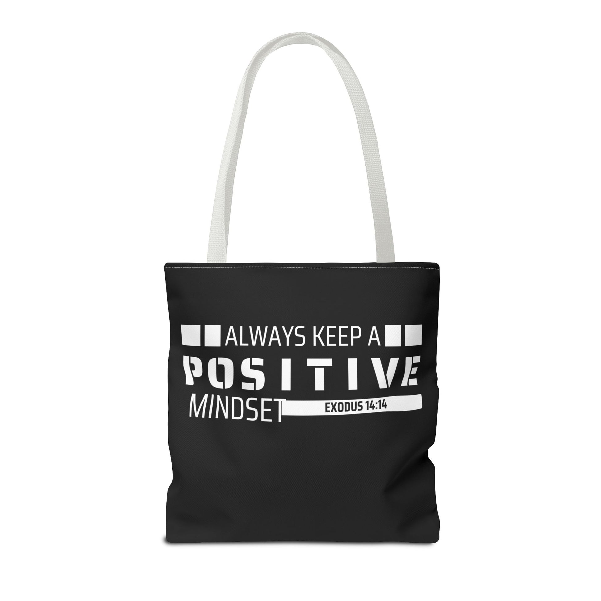 Always Keep A Positive Mindset Tote Bag, Inspirational Bag, Eco-Friendly Carryall, Motivational Gift, Affirmation Tote, Daily Reminder