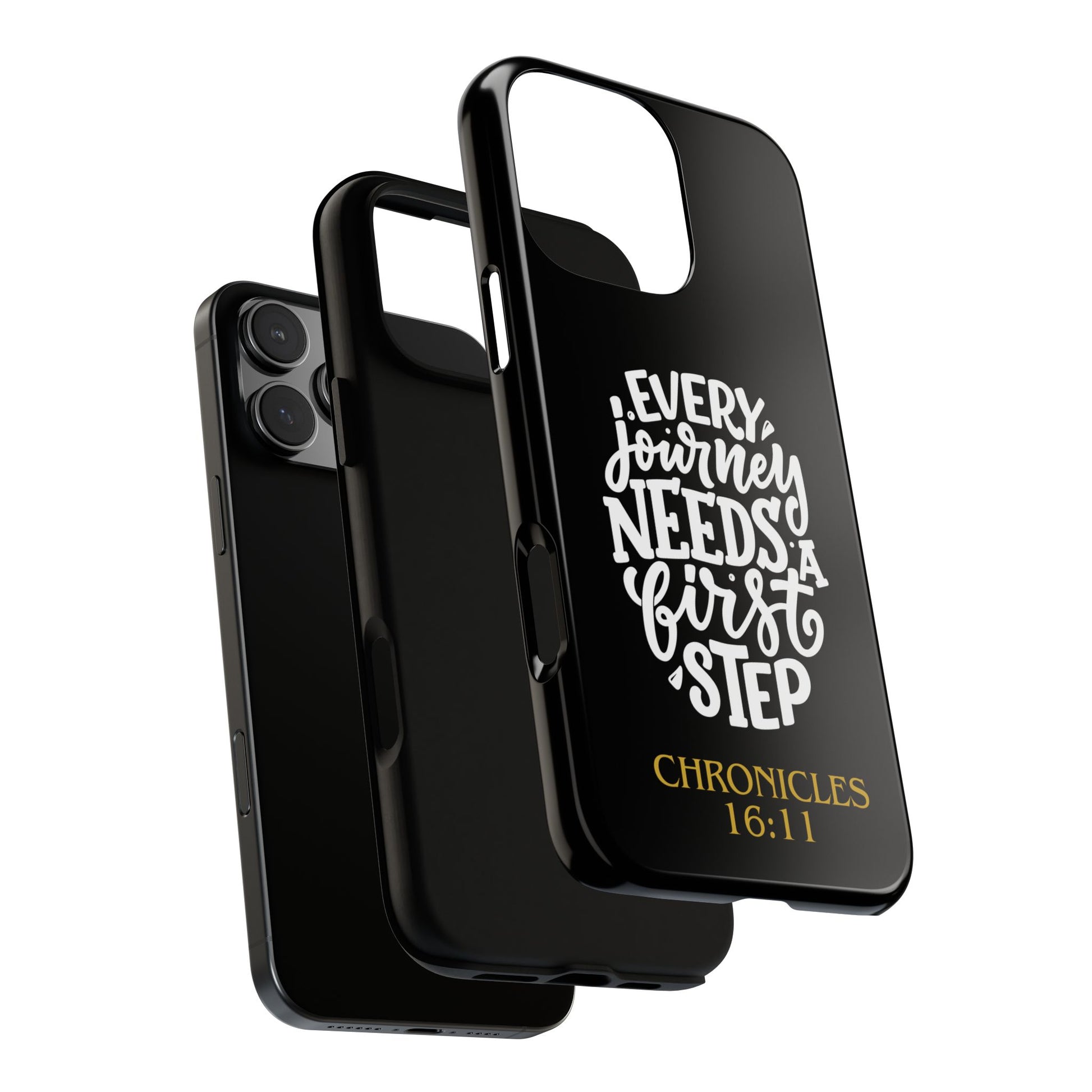 ⭐ Every Journey Needs a First Step 1 Chronicles 16:11 Phone Case