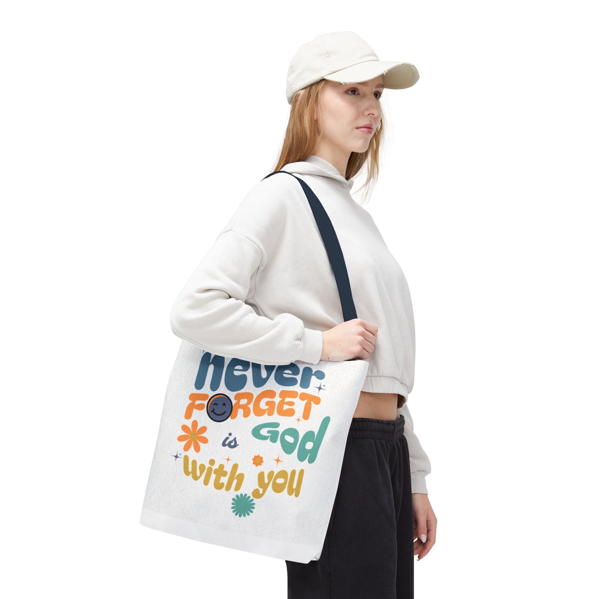 ⭐ Never Forget Tote Bag – Deuteronomy 31:6