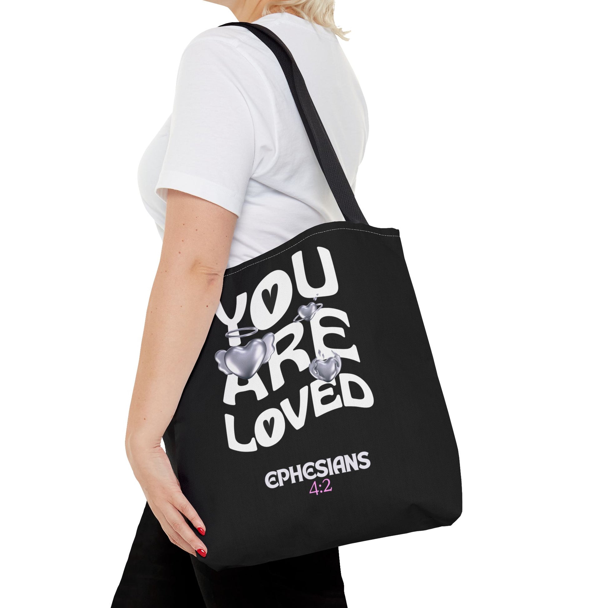 ⭐ "You Are Loved" Tote Bag – Ephesians 4:2