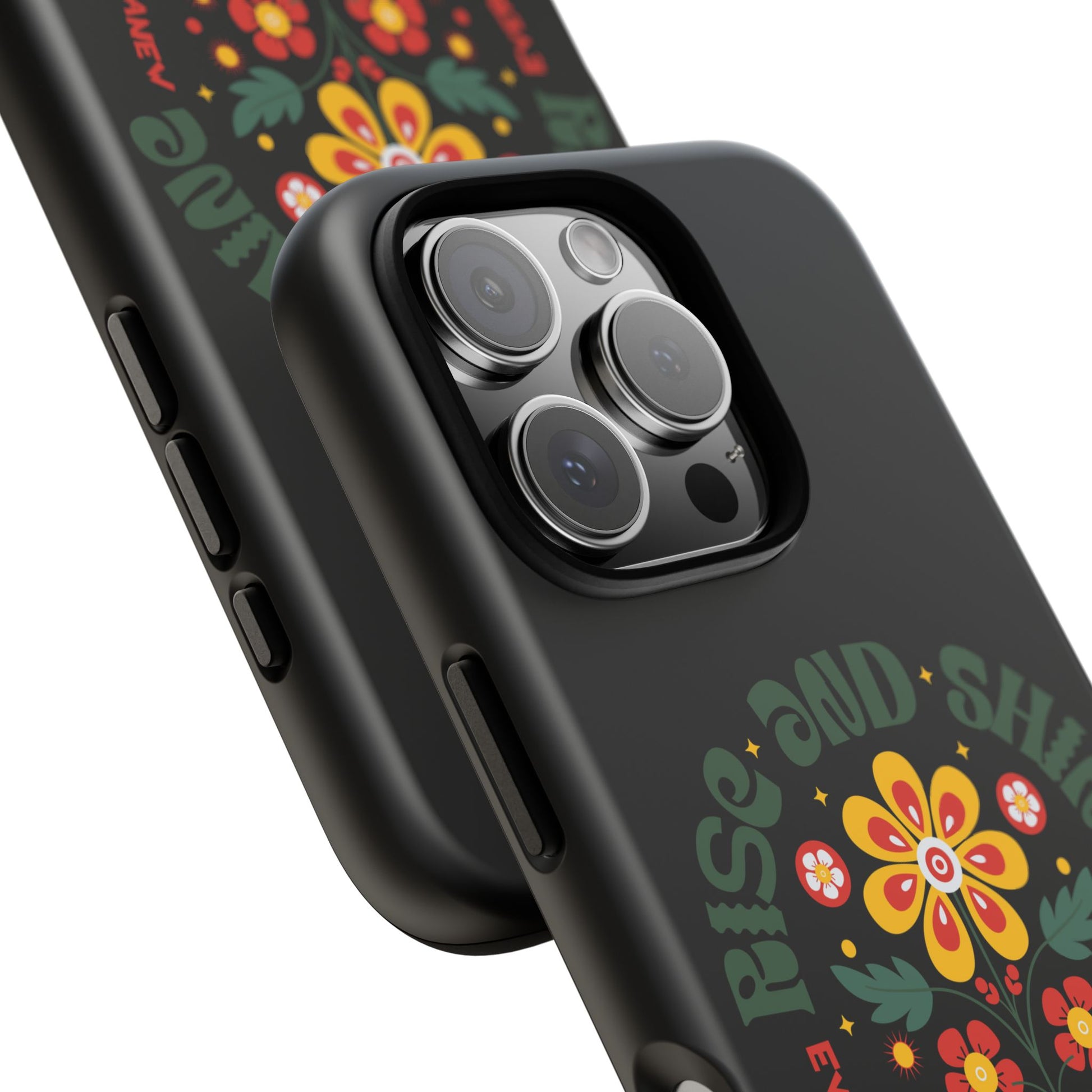 Floral "Rise and Shine" Galatians 6:9 Phone Case – Motivational Christian Gift