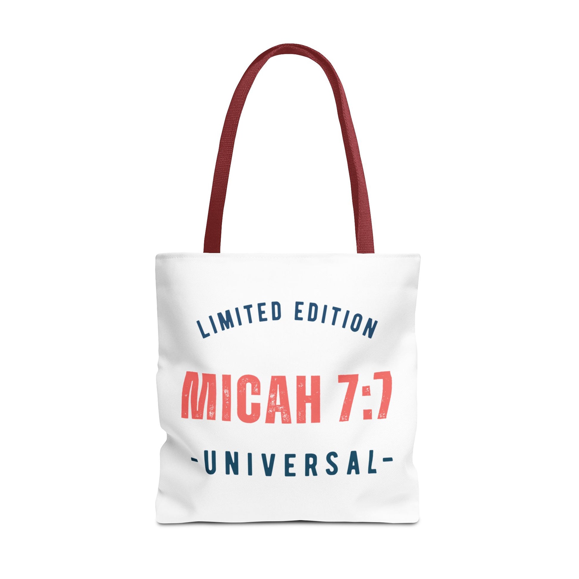 Limited Edition Inspirational Tote Bag - Micah 7:1, Motivational Carryall, Christian Gift, Everyday Tote, Reusable Shopping Bag