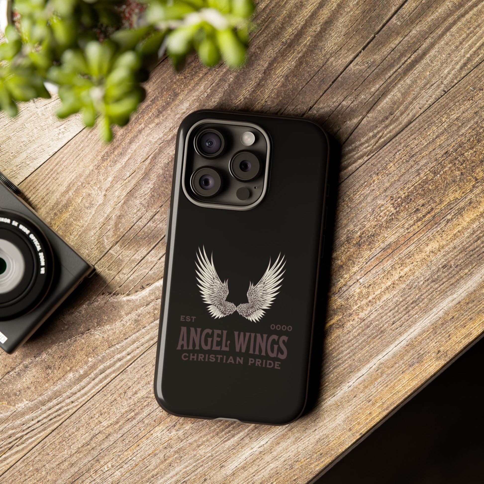 Angel Wings Phone Case - Tough Cases for Christian Pride, Unique Gift, Stylish Protection, Everyday Use, Angelic Design
