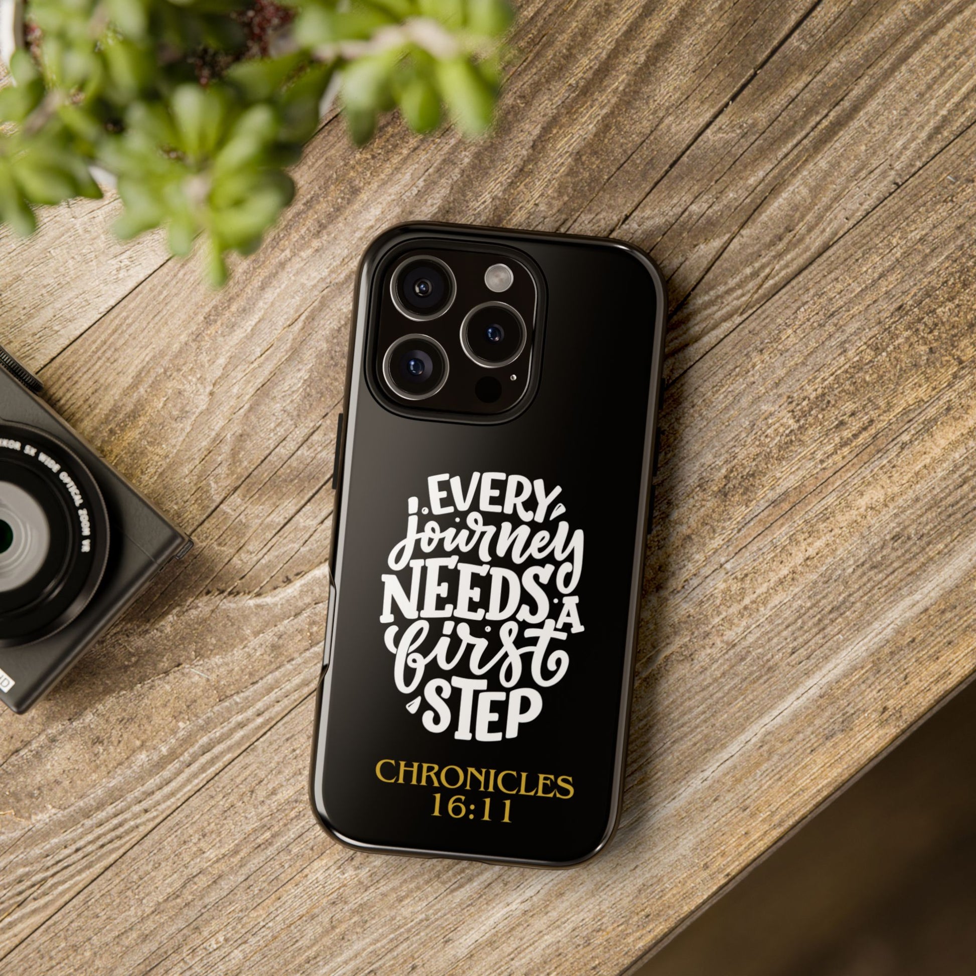 ⭐ Every Journey Needs a First Step 1 Chronicles 16:11 Phone Case