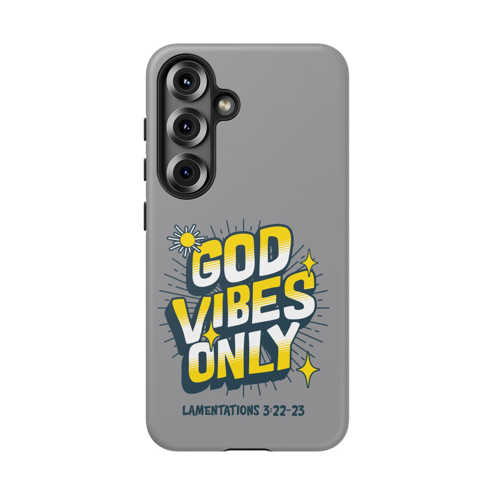 God Vibes Only Phone Case - Inspirational Tough Case, Positive Message Cover, Gift for Faith, Spirituality, Encouragement