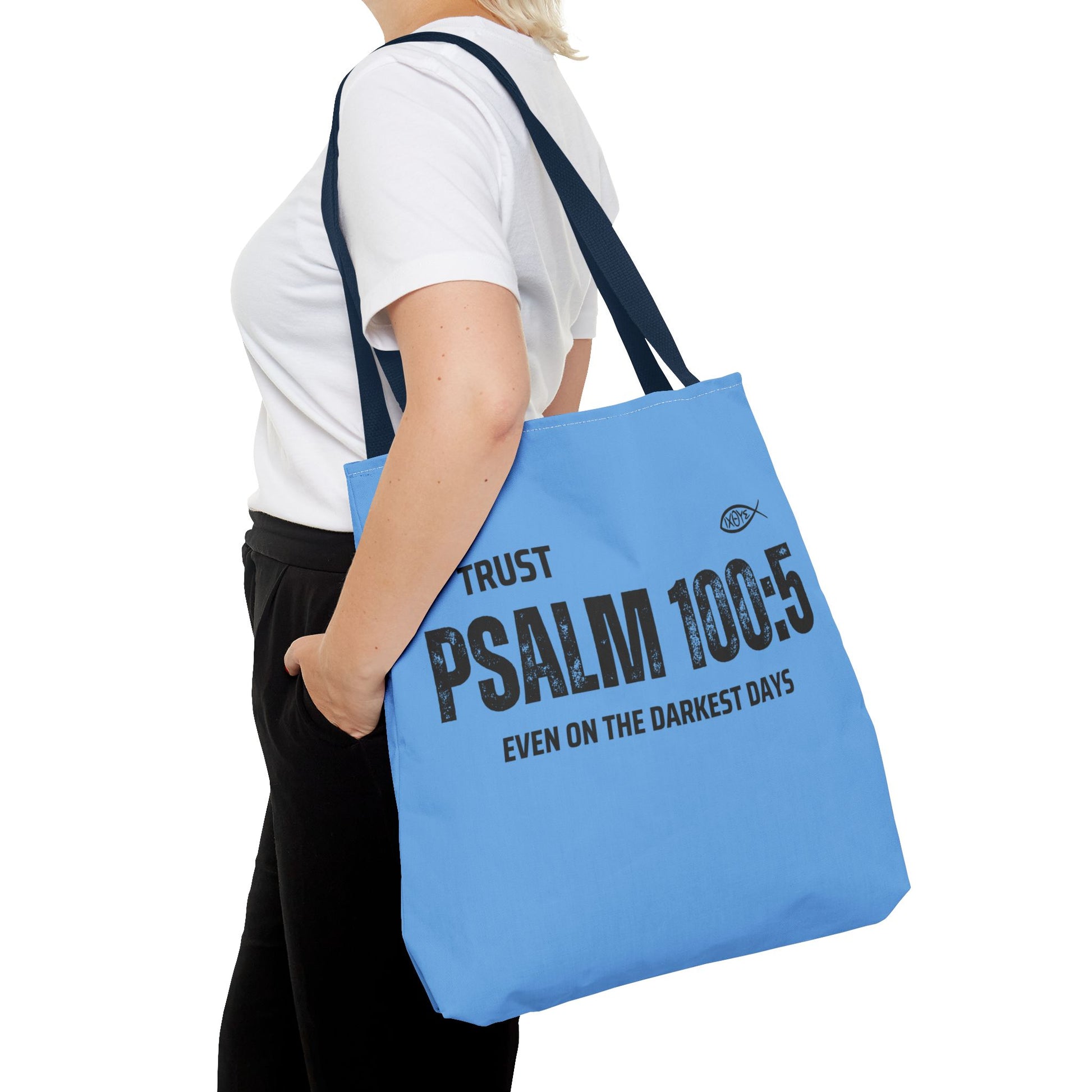 Inspirational Tote Bag - Trust Psalm 100:5, Faithful Christian Gift, Encouragement Accessory, Sustainable Shopping Bag, Inspirational [...]