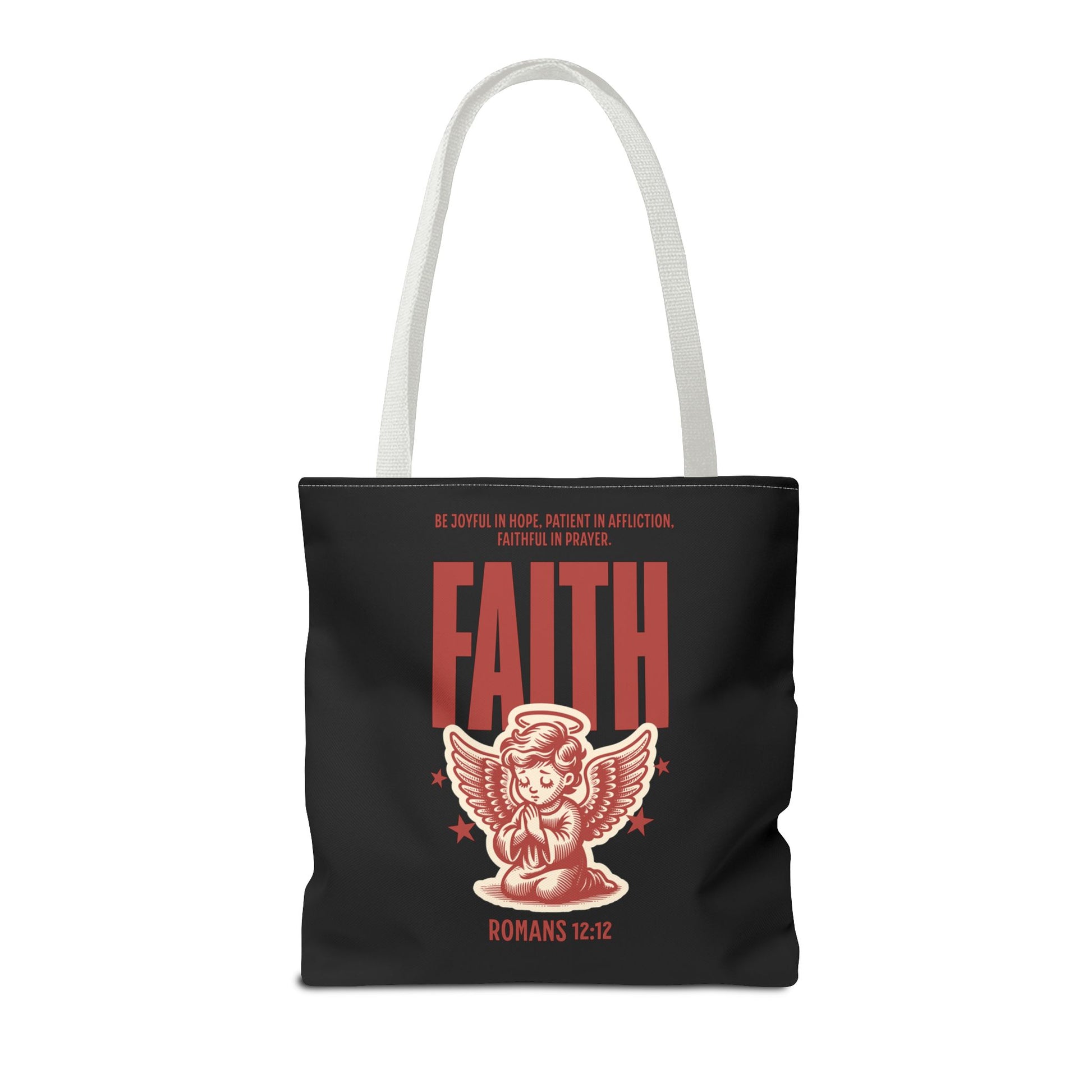 Faith-Inspired Tote Bag, Religious Shopping Bag, Gift for Believers, Motivational Daily Bag, Christian Faith Tote