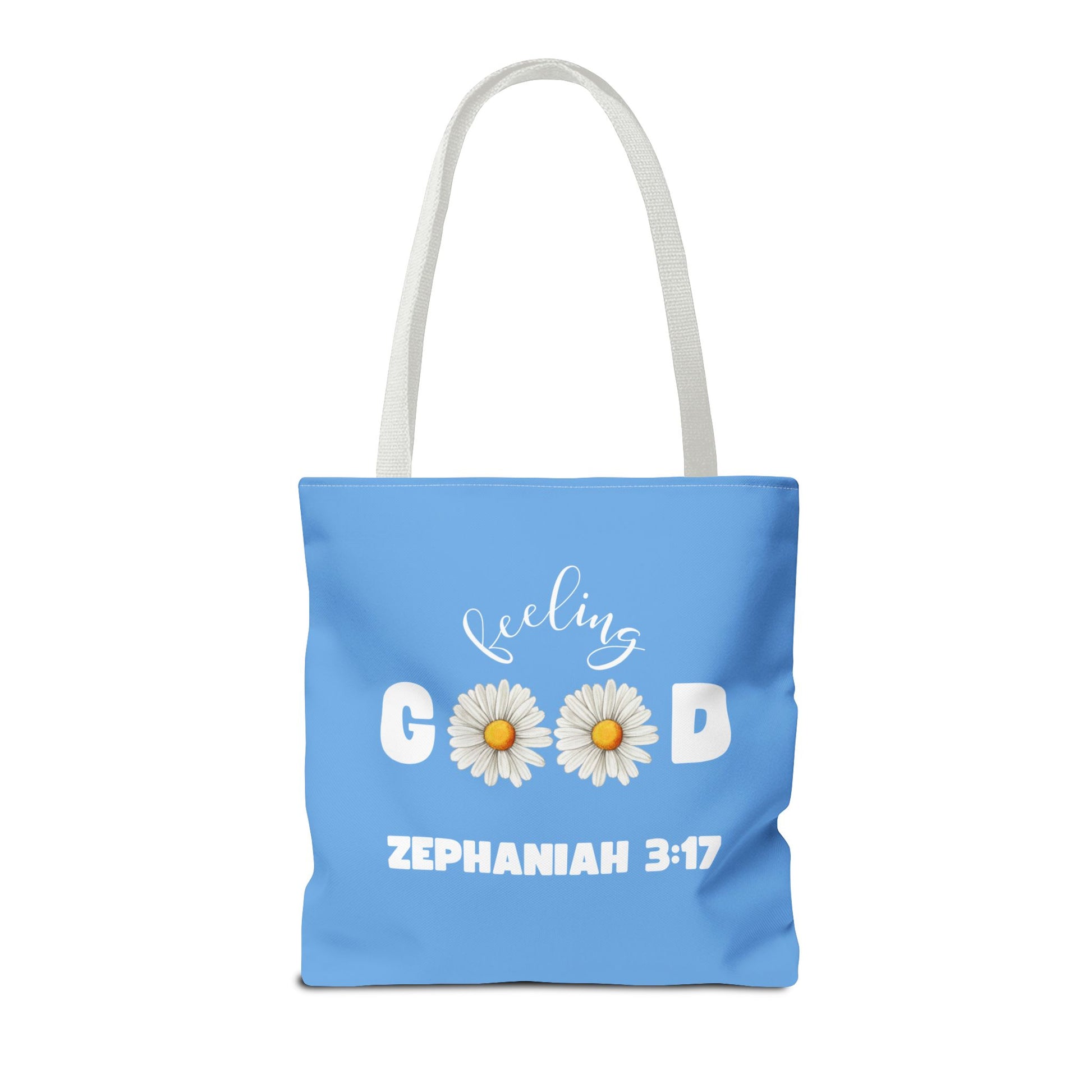 Inspirational Tote Bag - Feeling Good, Floral Design, Scripture Quote, Motivational Gift, Everyday Use, Church Events