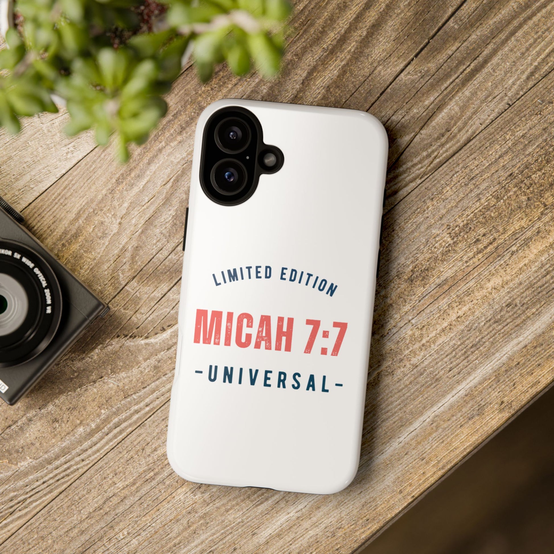 ⭐ Micah 7:7 Limited Edition Phone Case | Inspirational Gift | Tough Protective Case for Christians | Bible Verse Merchandise