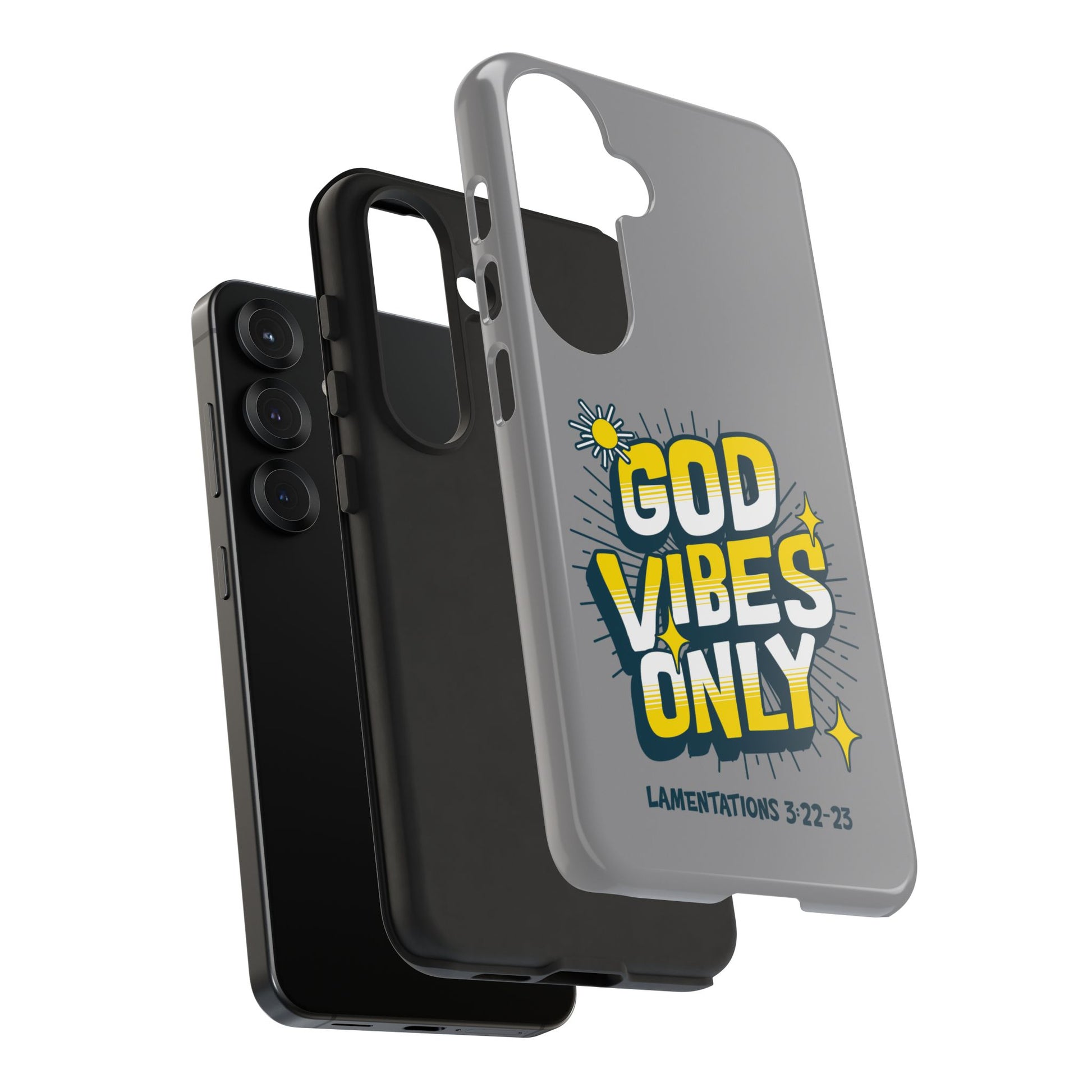 God Vibes Only Phone Case - Inspirational Tough Case, Positive Message Cover, Gift for Faith, Spirituality, Encouragement