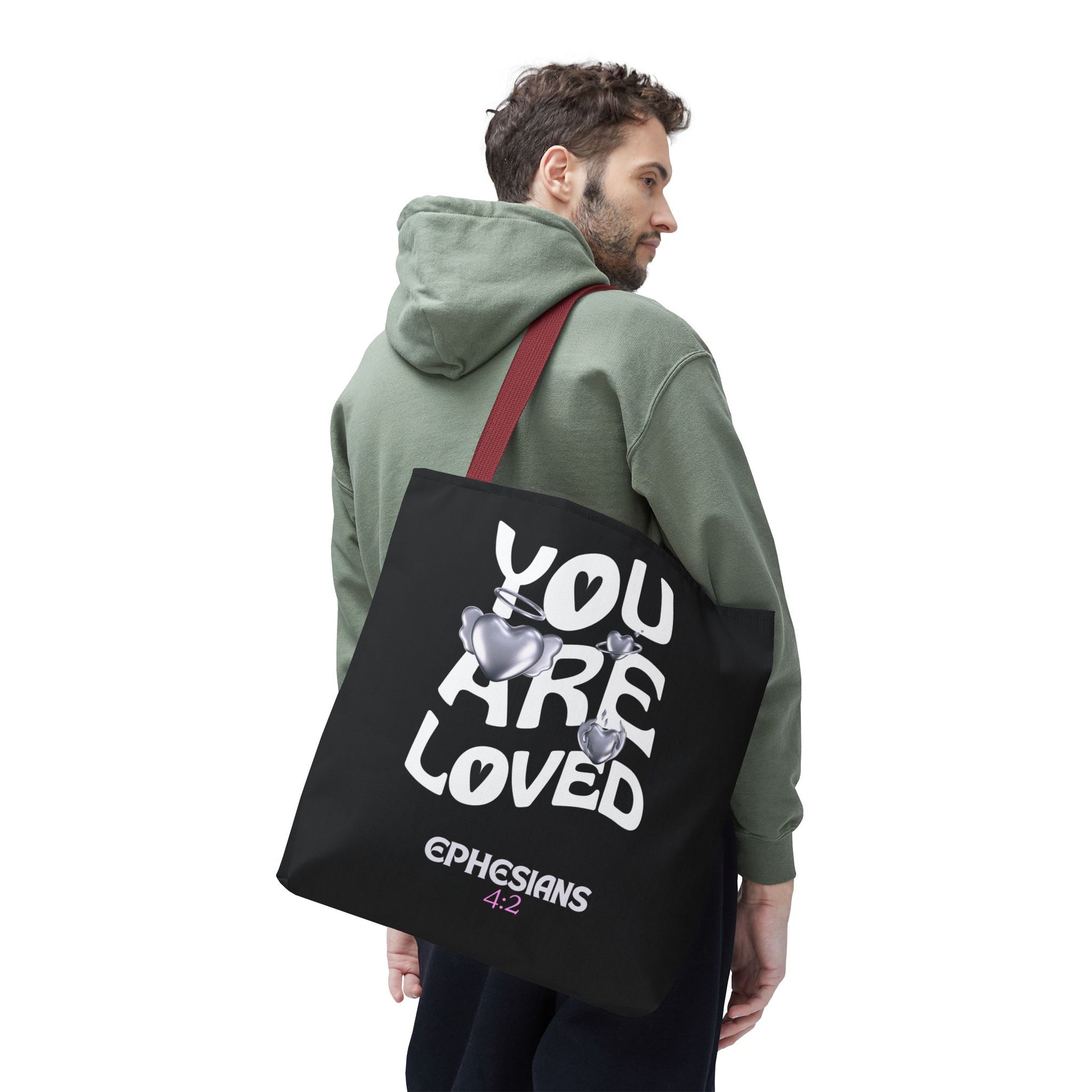 ⭐ "You Are Loved" Tote Bag – Ephesians 4:2