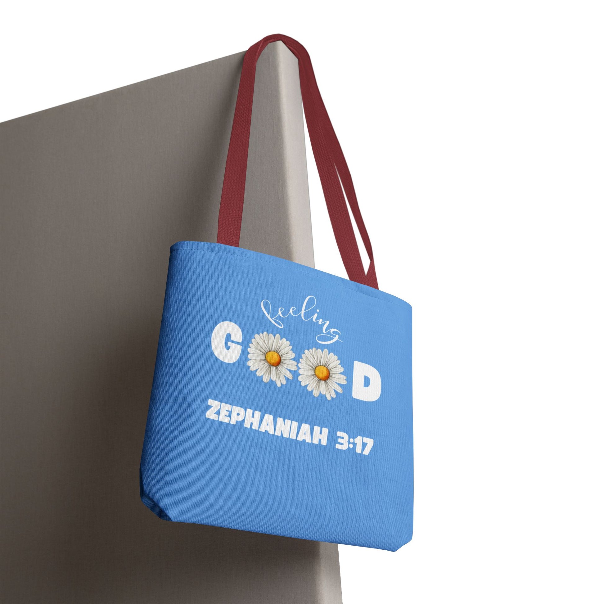 Inspirational Tote Bag - Feeling Good, Floral Design, Scripture Quote, Motivational Gift, Everyday Use, Church Events
