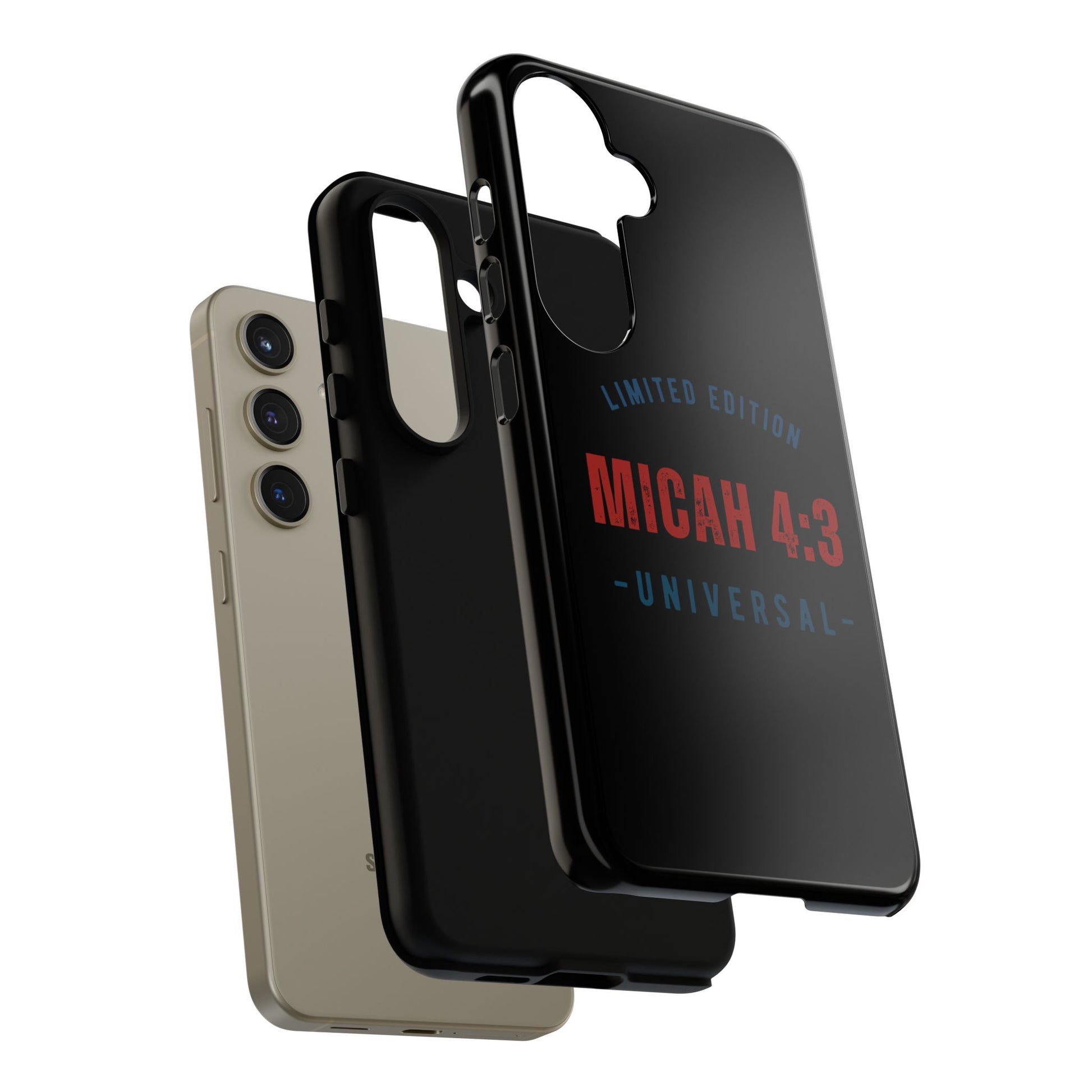 ⭐ Limited Edition Tough Phone Case, Inspirational Phone Cover, Micah 4:3 Design, Christian Gifts, Unique Cell Phone Accessory