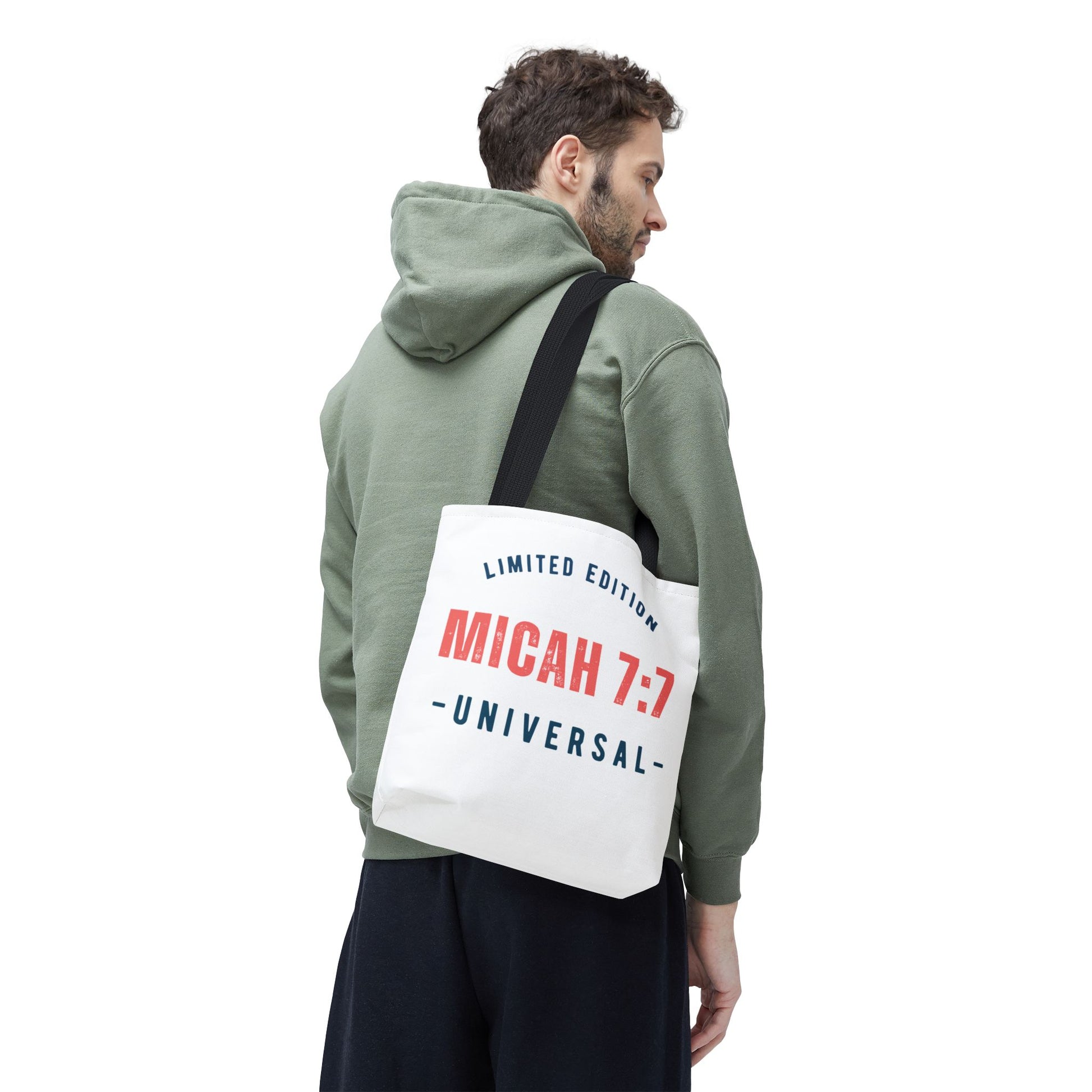 Limited Edition Inspirational Tote Bag - Micah 7:1, Motivational Carryall, Christian Gift, Everyday Tote, Reusable Shopping Bag