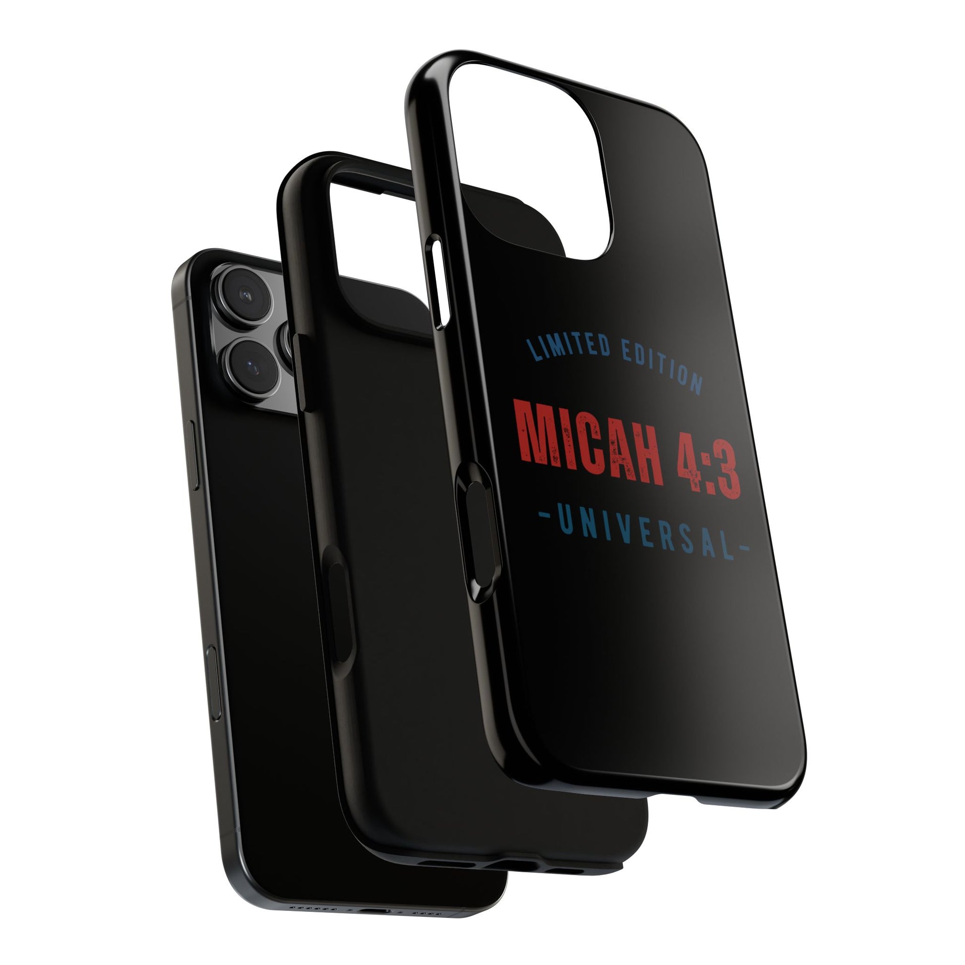 ⭐ Limited Edition Tough Phone Case, Inspirational Phone Cover, Micah 4:3 Design, Christian Gifts, Unique Cell Phone Accessory