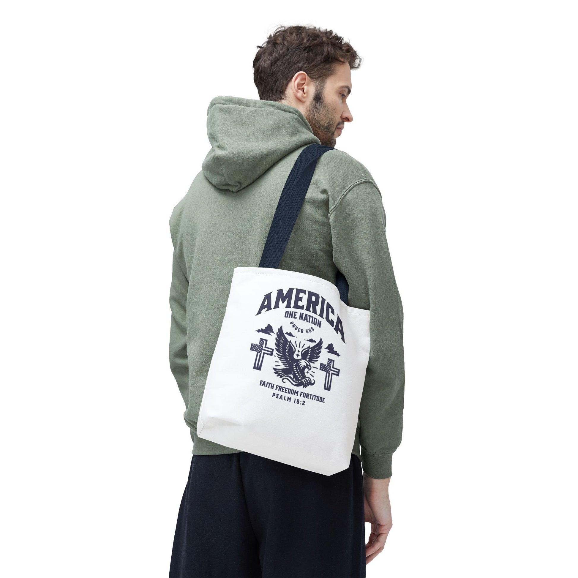 ⭐ America Faith Tote Bag – Bold Patriotic & Faith Statement