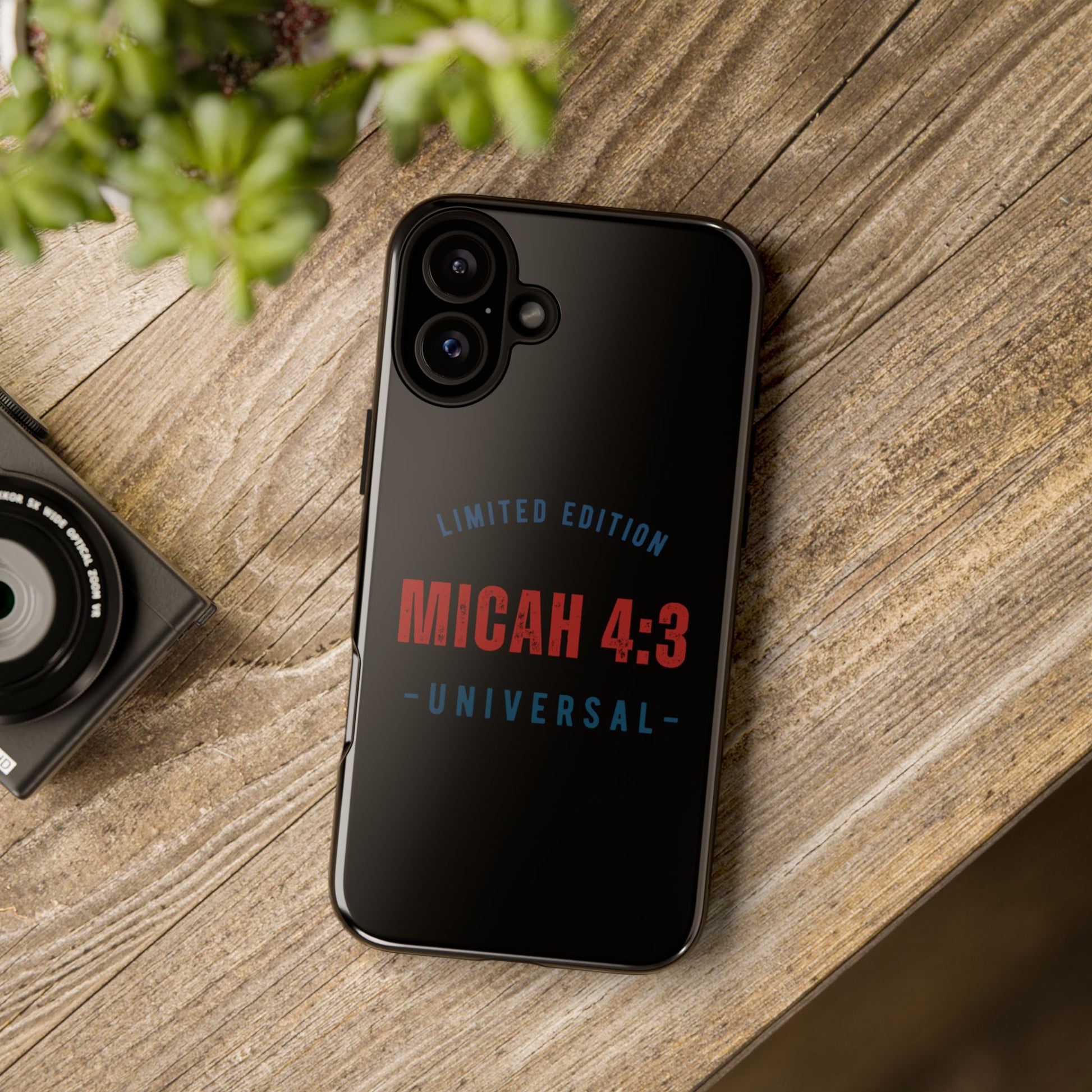 ⭐ Limited Edition Tough Phone Case, Inspirational Phone Cover, Micah 4:3 Design, Christian Gifts, Unique Cell Phone Accessory