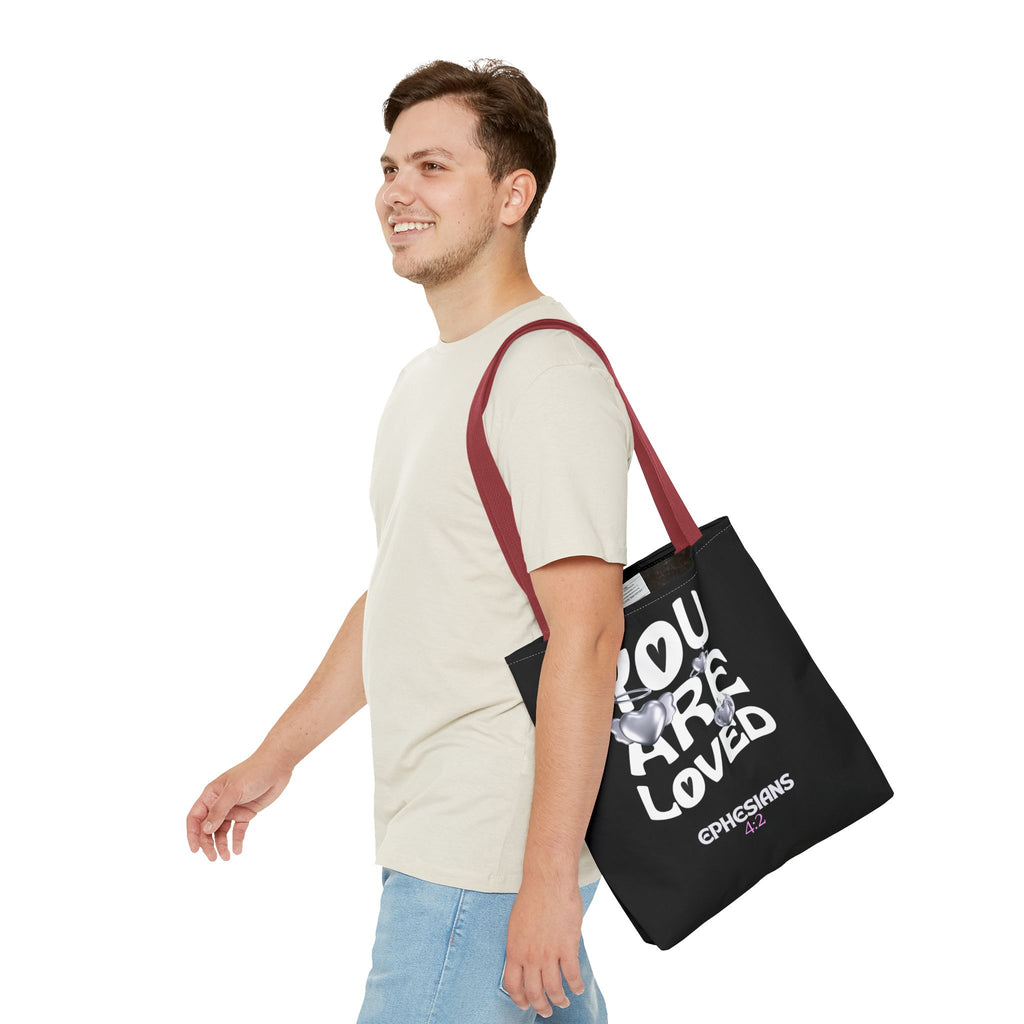 ⭐ "You Are Loved" Tote Bag – Ephesians 4:2
