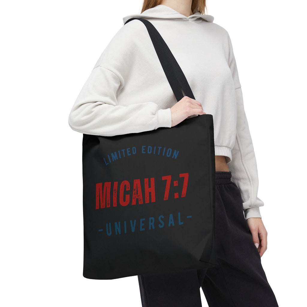 Limited Edition Micah 7:1 Tote Bag - Universal Design for Everyday Use, Gift, Eco-Friendly, Daily Essentials, Faith-Inspired