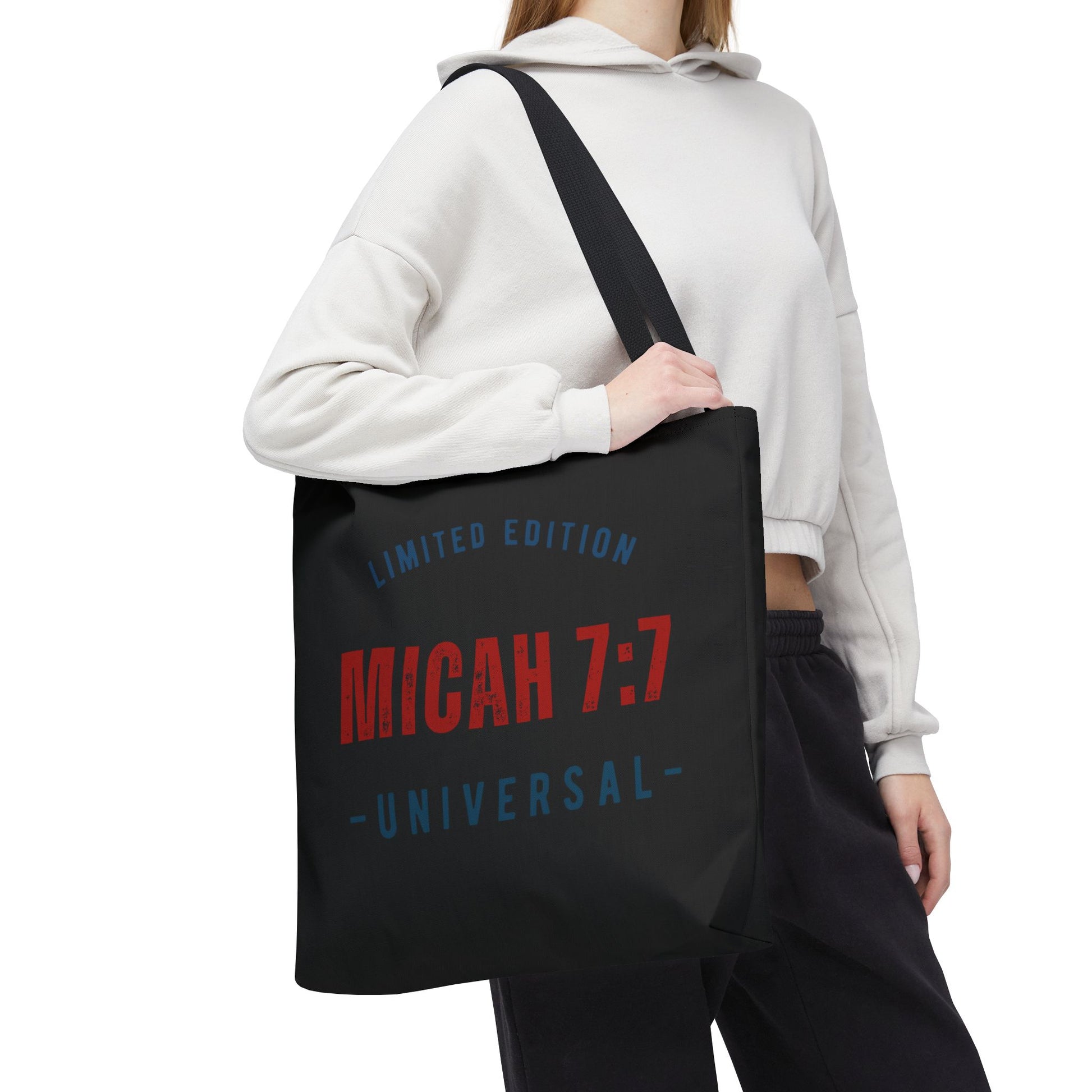 Limited Edition Micah 7:1 Tote Bag - Universal Design for Everyday Use, Gift, Eco-Friendly, Daily Essentials, Faith-Inspired