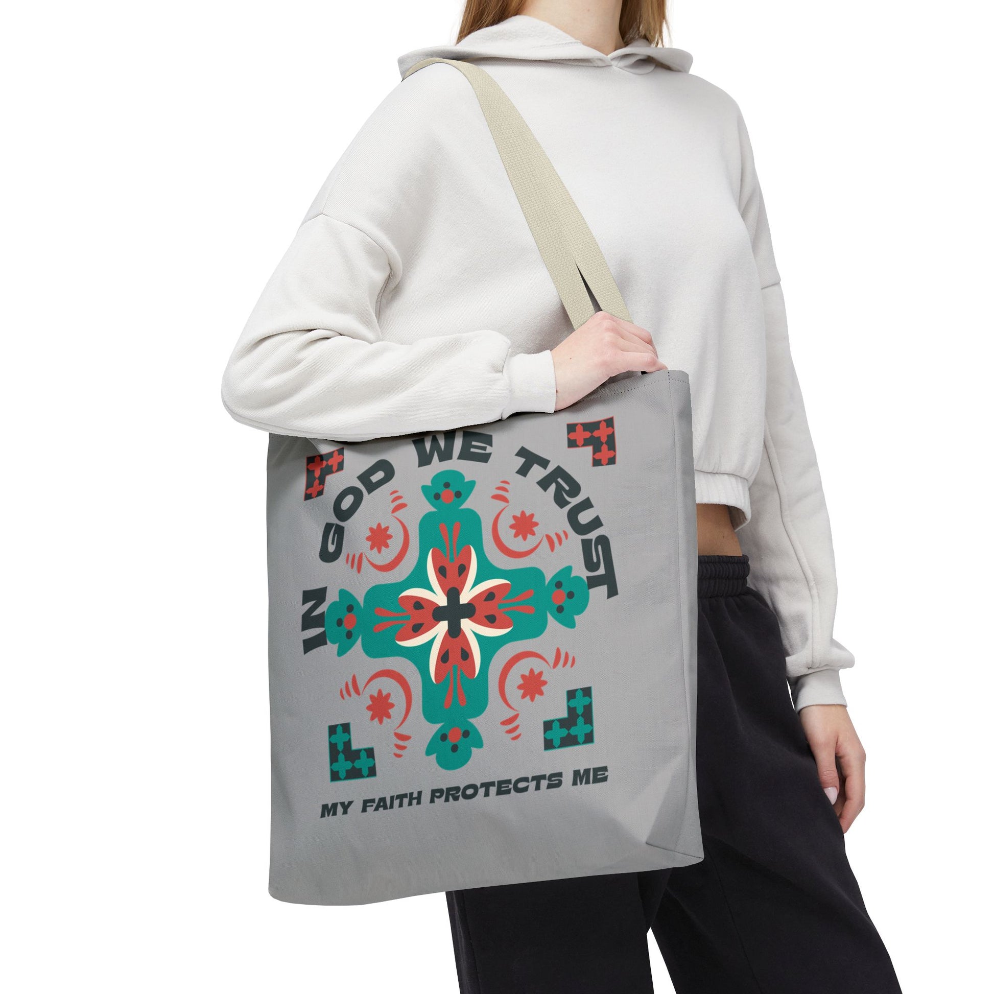 Faith-Inspired Tote Bag, Spiritual Shopper, Inspirational Gift, Religious Tote, Christian Accessory, Everyday Use
