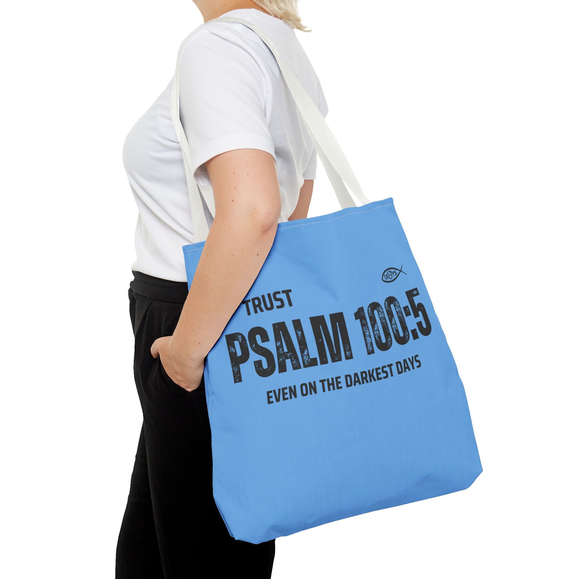 Inspirational Tote Bag - Trust Psalm 100:5, Faithful Christian Gift, Encouragement Accessory, Sustainable Shopping Bag, Inspirational [...]