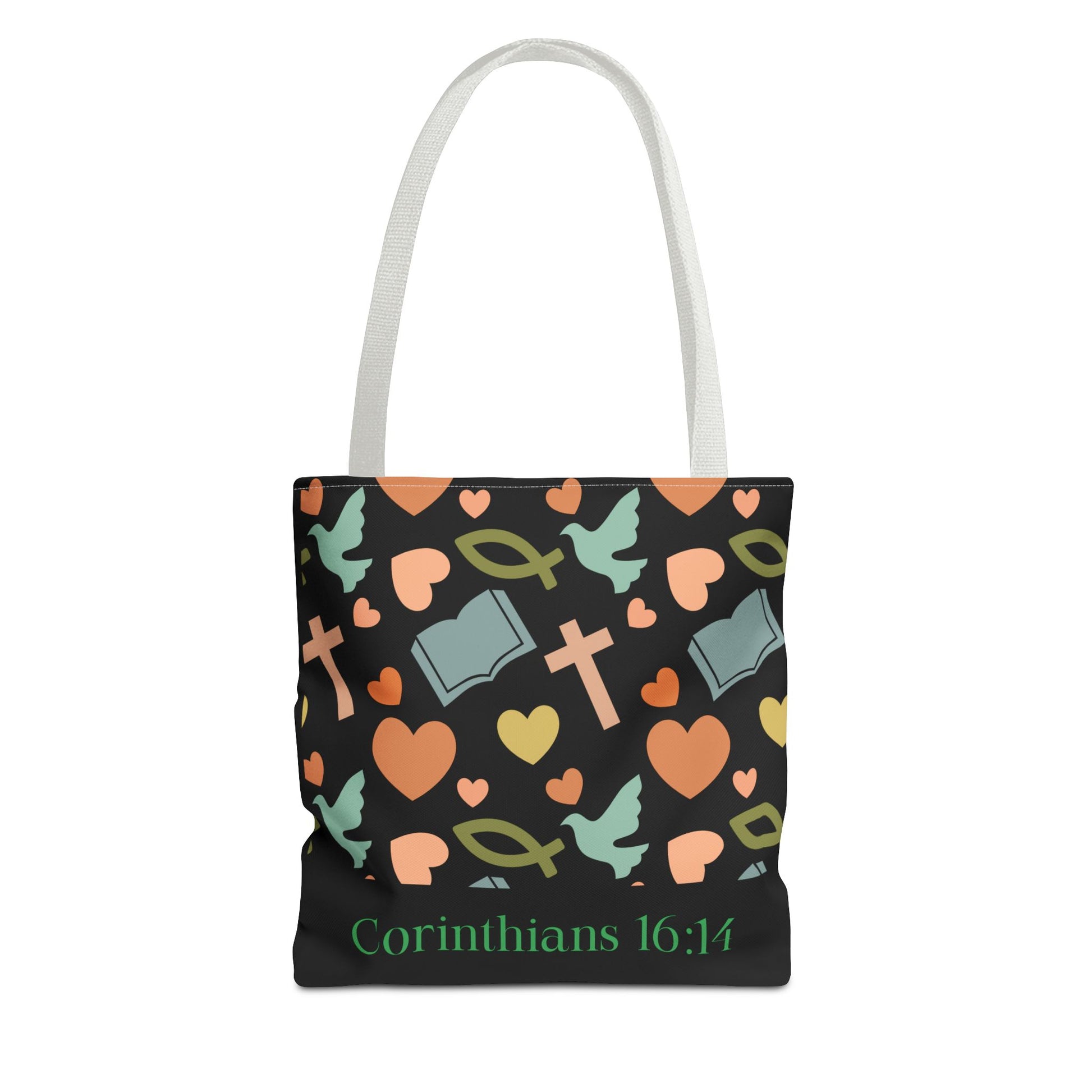 Christian Tote Bag with Inspirational Design, Perfect for Church, Gift for Believers, Faith-based Accessory, Everyday Use, Bible Verse Tote