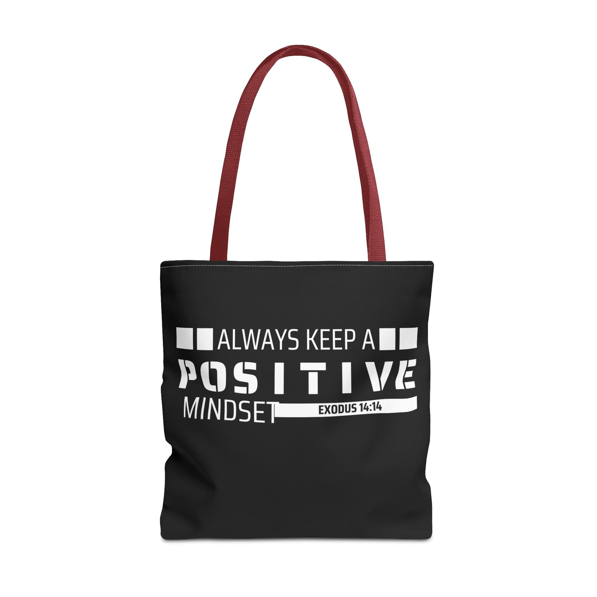 Always Keep A Positive Mindset Tote Bag, Inspirational Bag, Eco-Friendly Carryall, Motivational Gift, Affirmation Tote, Daily Reminder