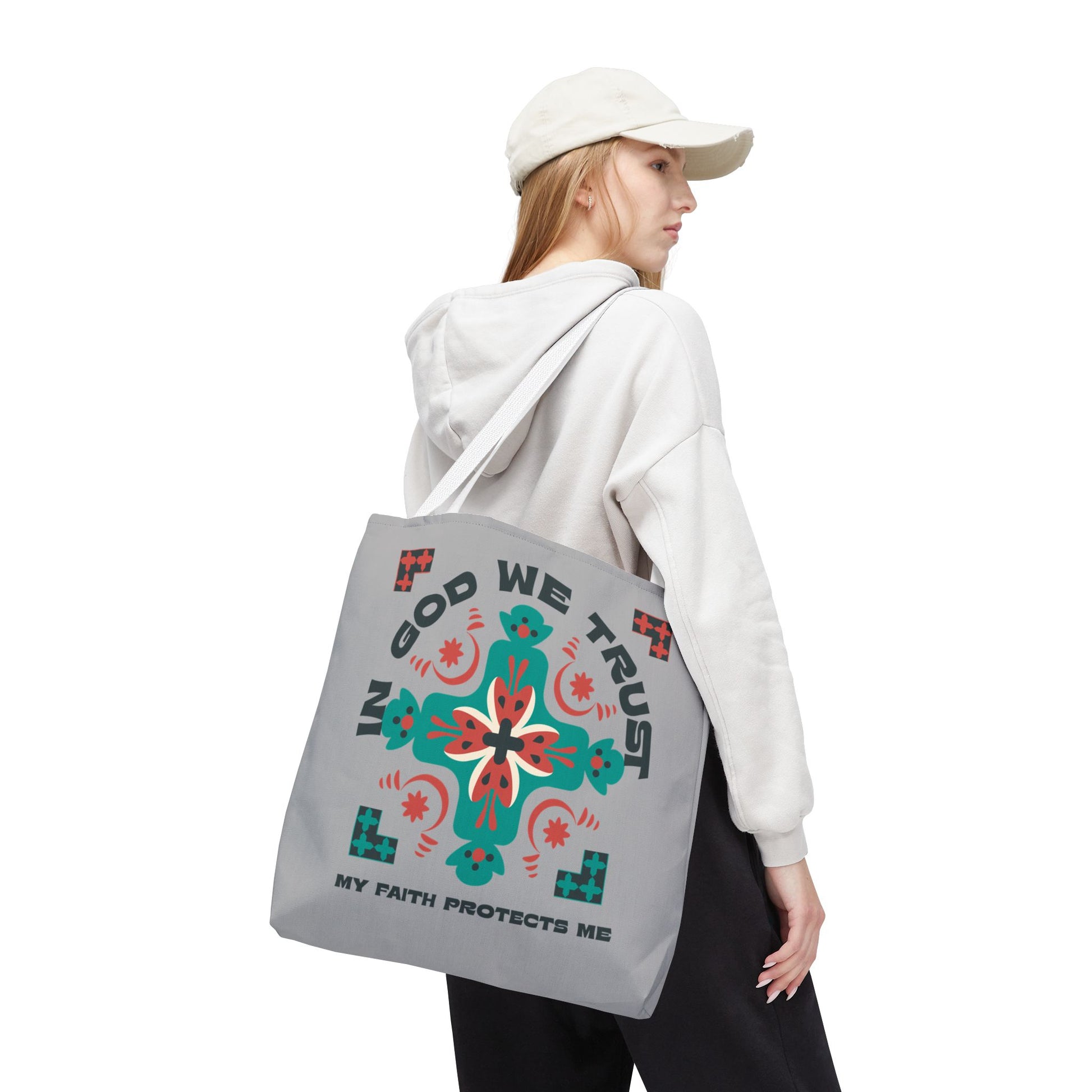 Faith-Inspired Tote Bag, Spiritual Shopper, Inspirational Gift, Religious Tote, Christian Accessory, Everyday Use