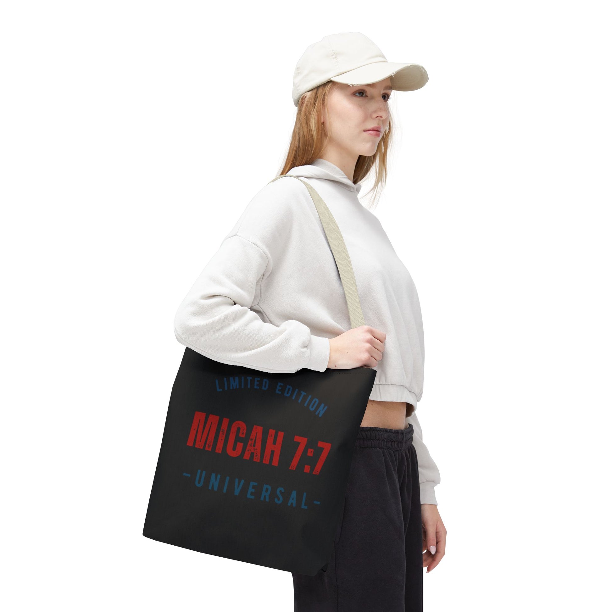 Limited Edition Micah 7:1 Tote Bag - Universal Design for Everyday Use, Gift, Eco-Friendly, Daily Essentials, Faith-Inspired