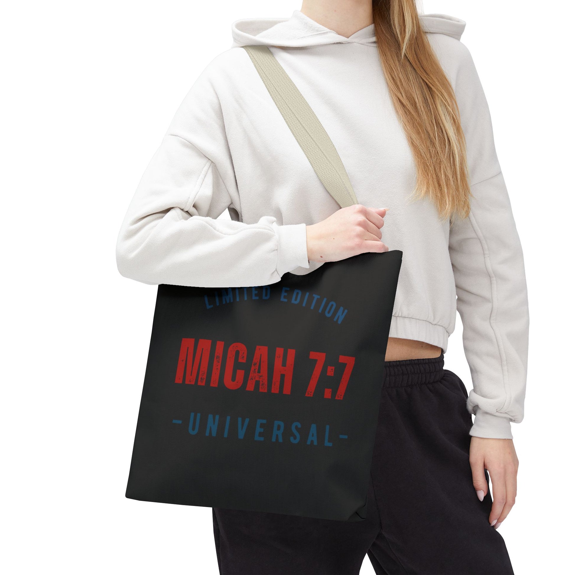 Limited Edition Micah 7:1 Tote Bag - Universal Design for Everyday Use, Gift, Eco-Friendly, Daily Essentials, Faith-Inspired