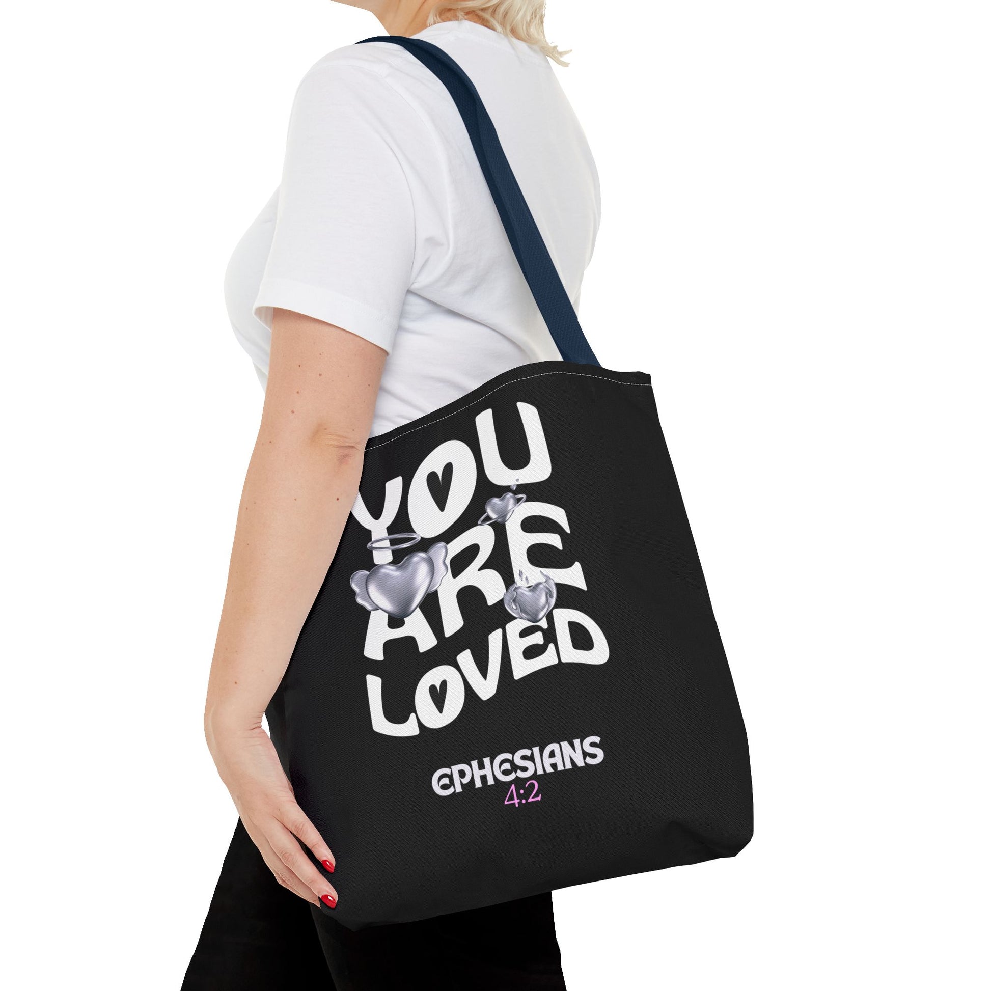⭐ "You Are Loved" Tote Bag – Ephesians 4:2