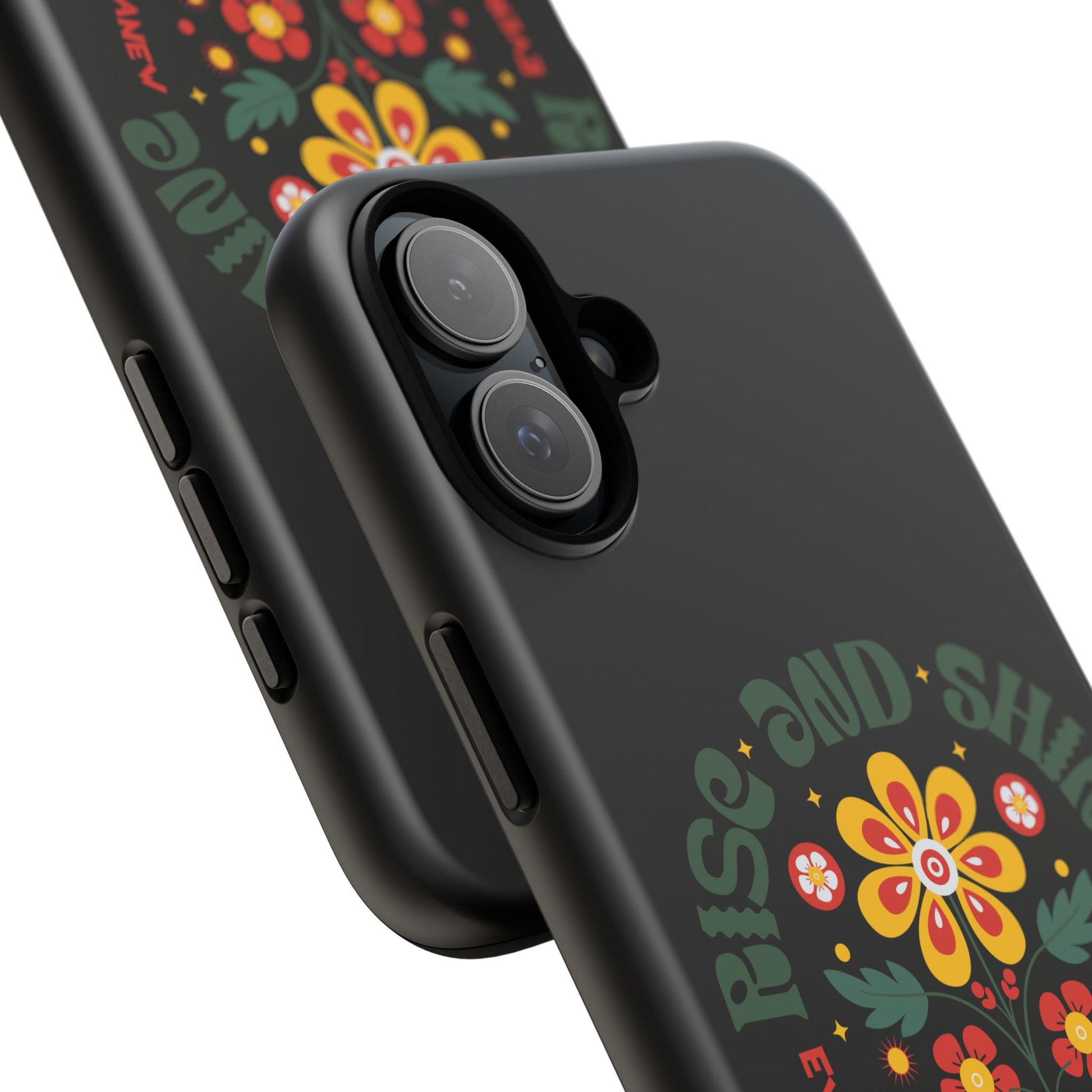 Floral "Rise and Shine" Galatians 6:9 Phone Case – Motivational Christian Gift