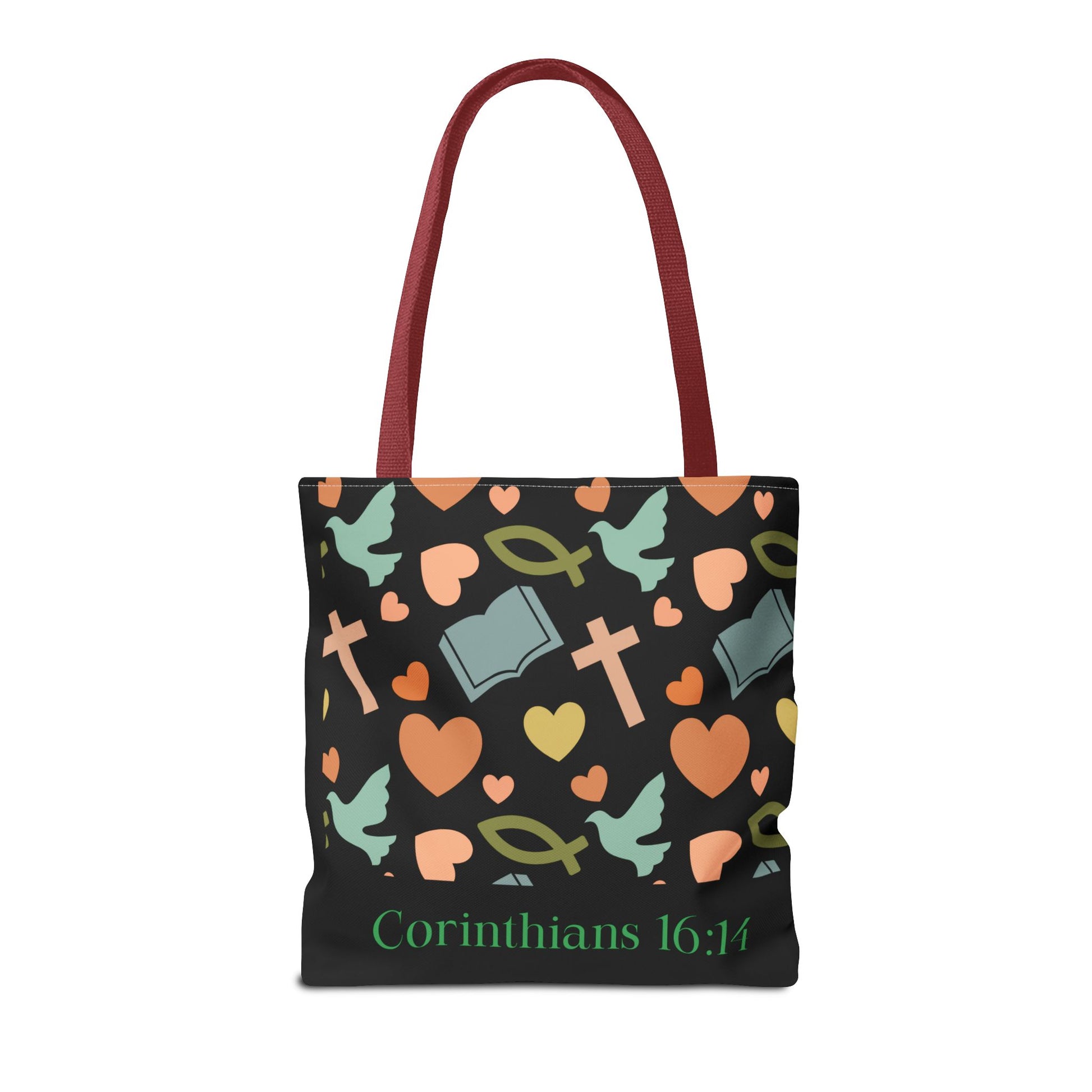 Christian Tote Bag with Inspirational Design, Perfect for Church, Gift for Believers, Faith-based Accessory, Everyday Use, Bible Verse Tote
