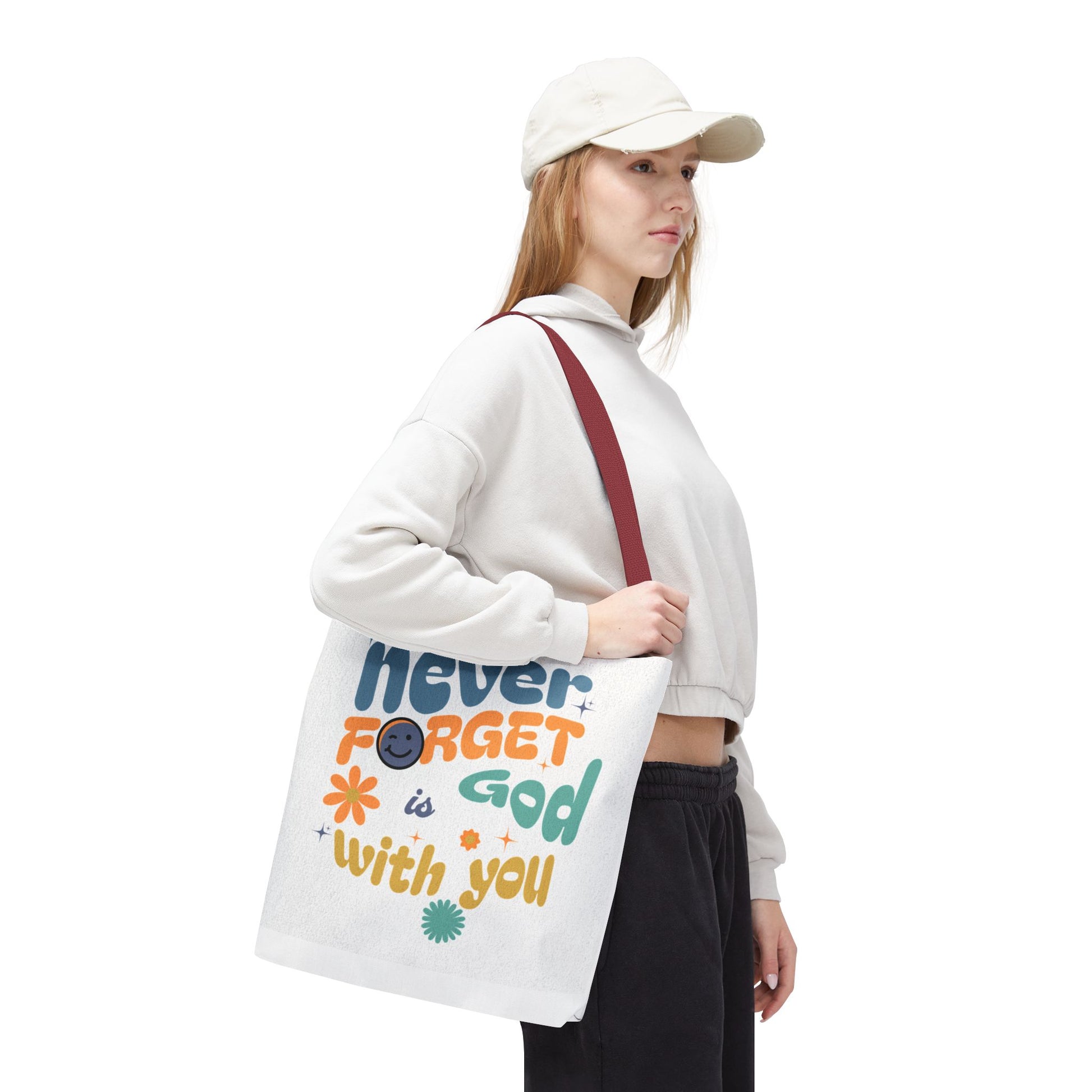 ⭐ Never Forget Tote Bag – Deuteronomy 31:6
