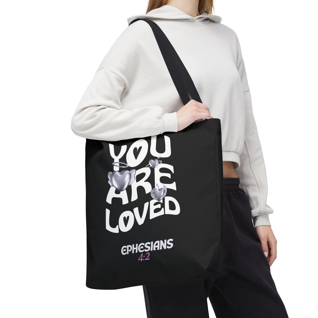 ⭐ "You Are Loved" Tote Bag – Ephesians 4:2