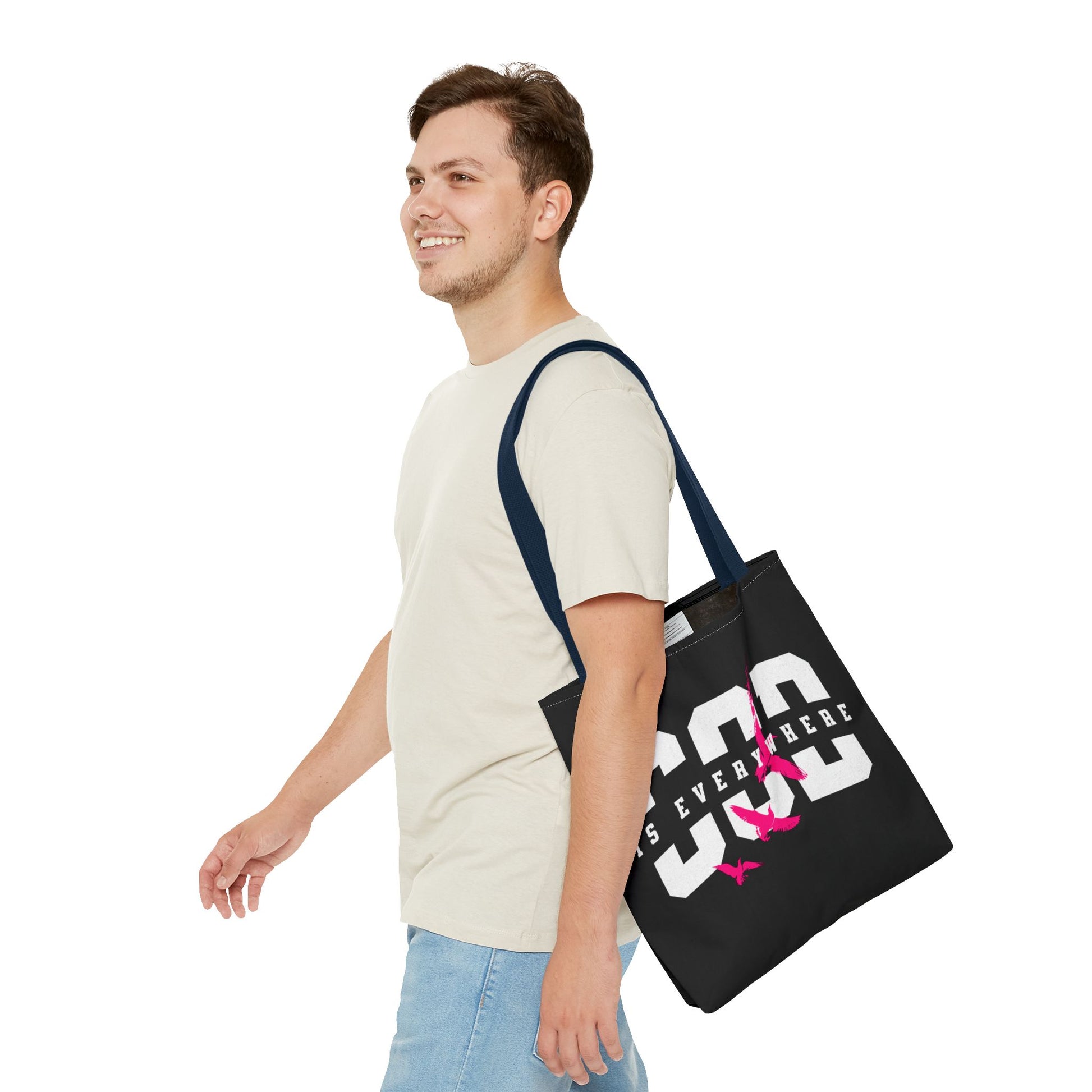 Stylish Tote Bag with Inspirational Design, Eco-Friendly Shopping Bag, Trendy Beach Bag, Gift for Friends, Motivational Everyday Use
