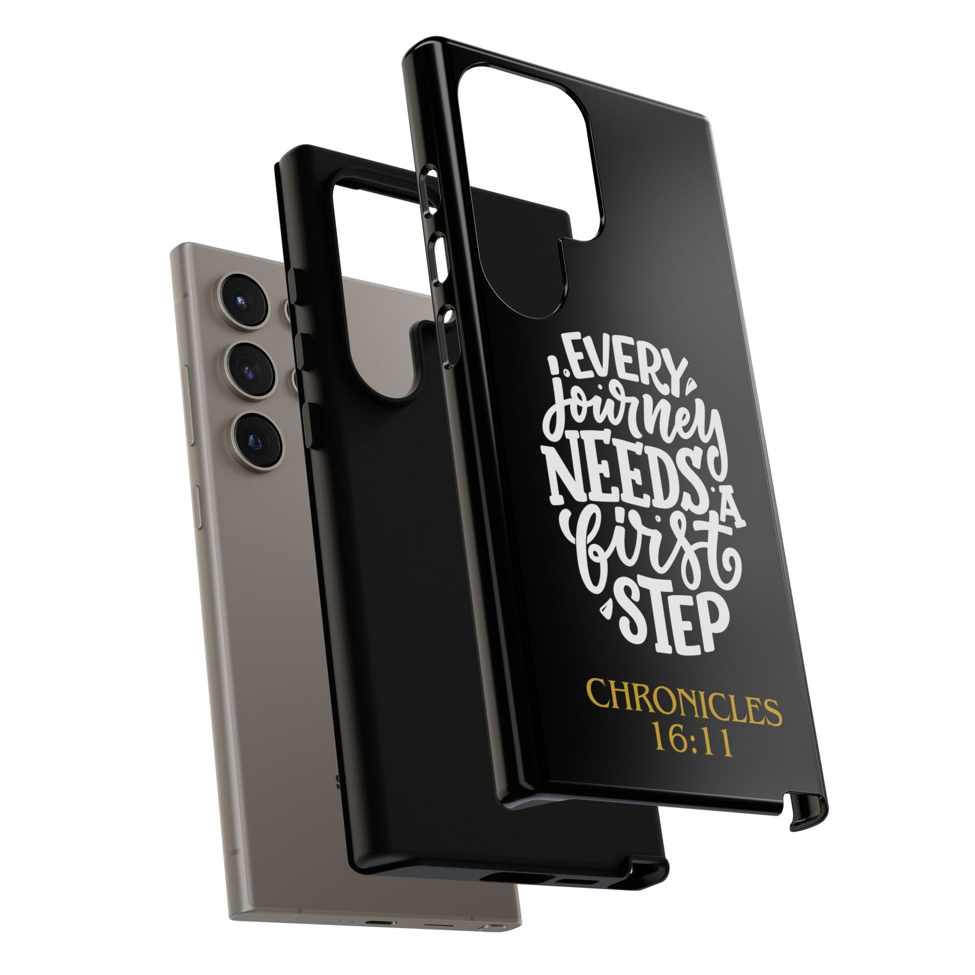 ⭐ Every Journey Needs a First Step 1 Chronicles 16:11 Phone Case