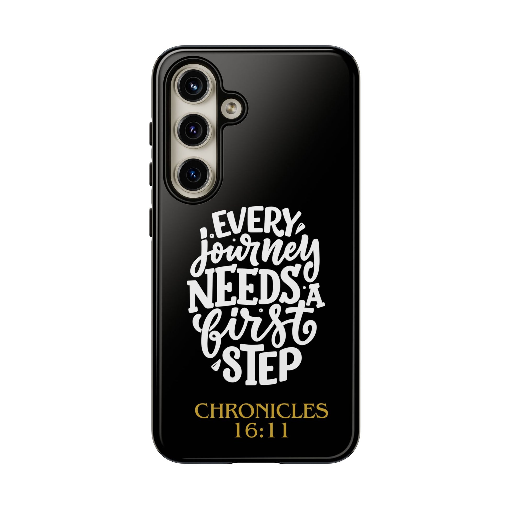 ⭐ Every Journey Needs a First Step 1 Chronicles 16:11 Phone Case