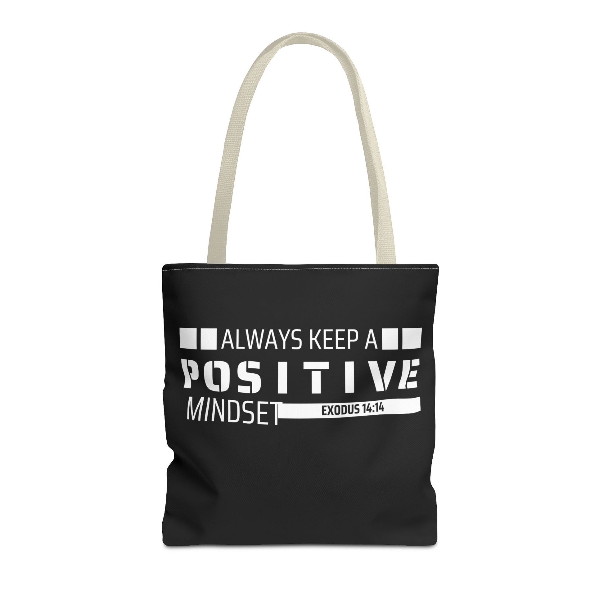 Always Keep A Positive Mindset Tote Bag, Inspirational Bag, Eco-Friendly Carryall, Motivational Gift, Affirmation Tote, Daily Reminder